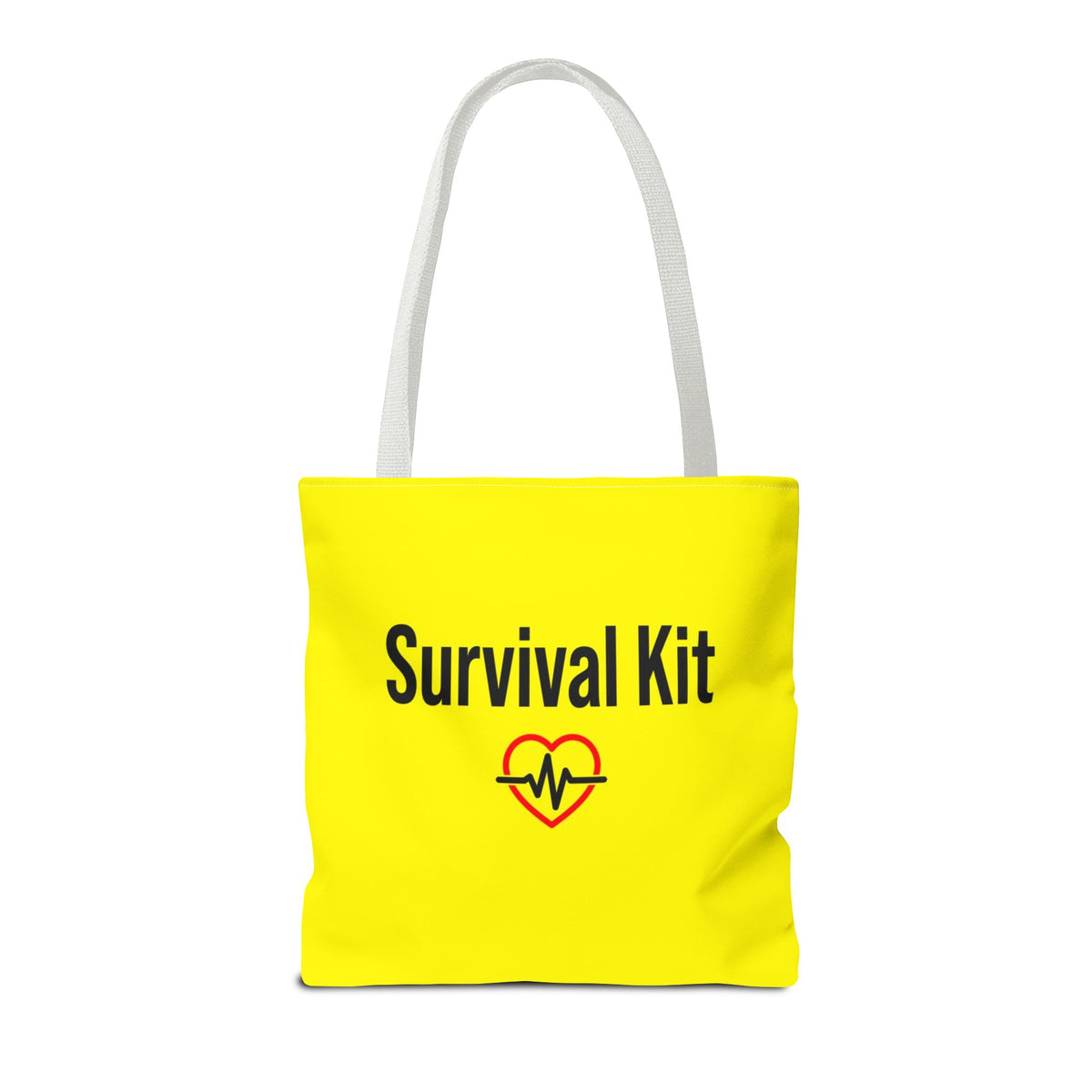 Survival Kit Tote Bag — Printed Green Travel Tote