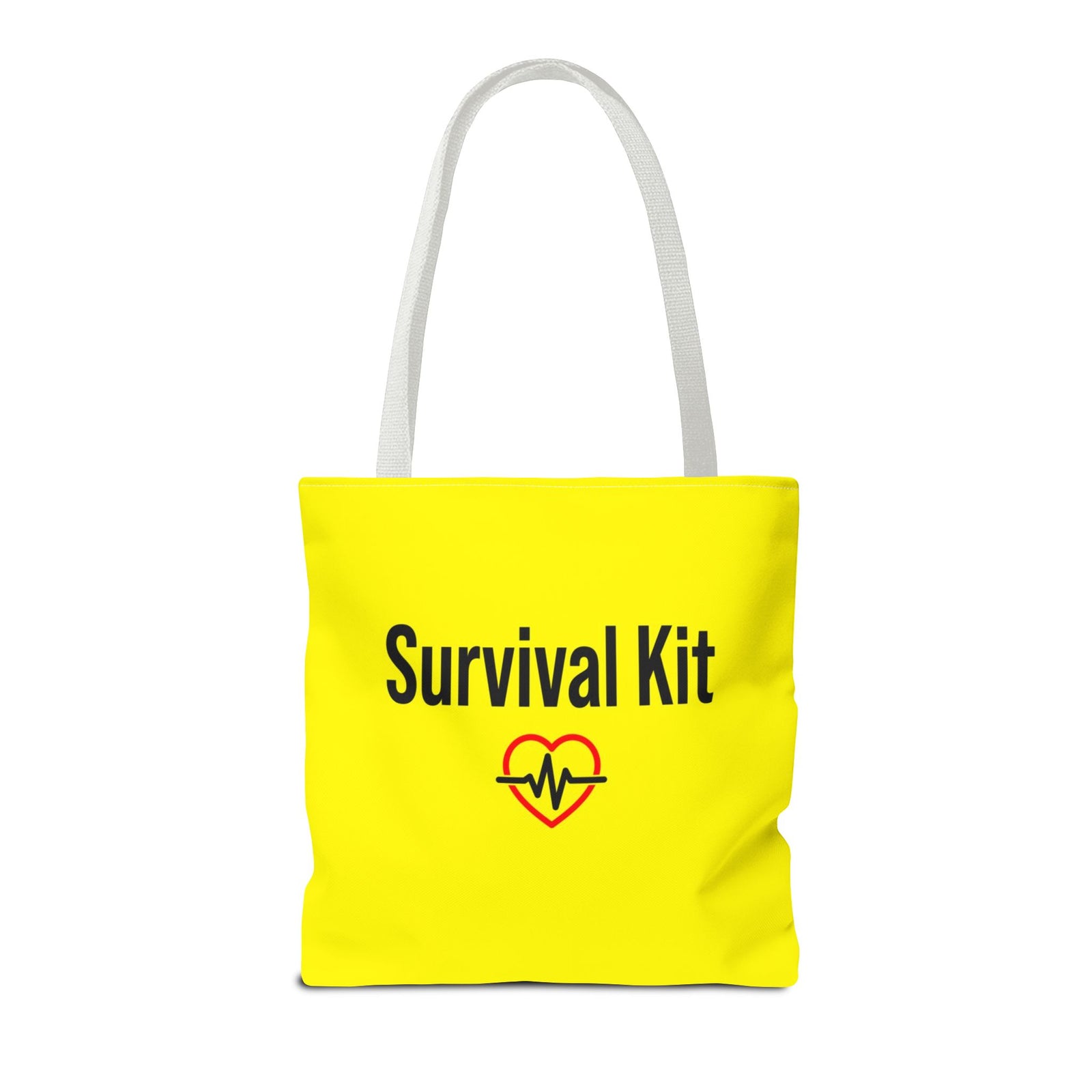 Survival Kit Tote Bag — Printed Green Travel Tote