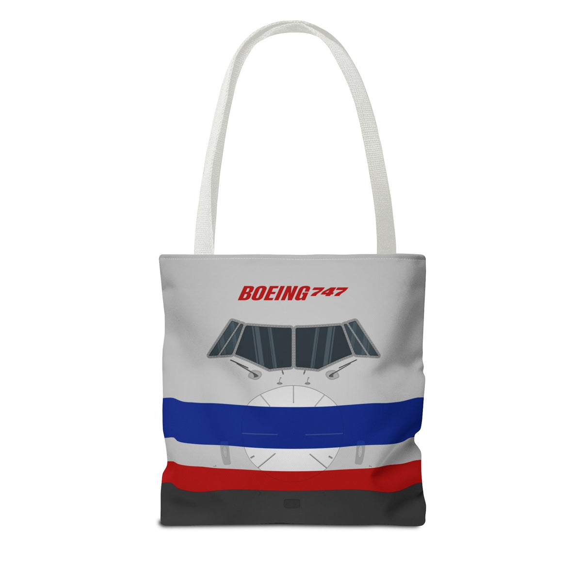 AA 747 Tote Bag — Printed Green Travel Tote