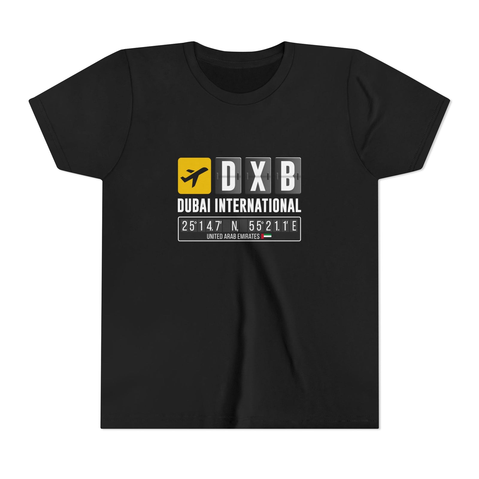 DXB Dubai International Airport   - Unisex Youth Short Sleeve Tee