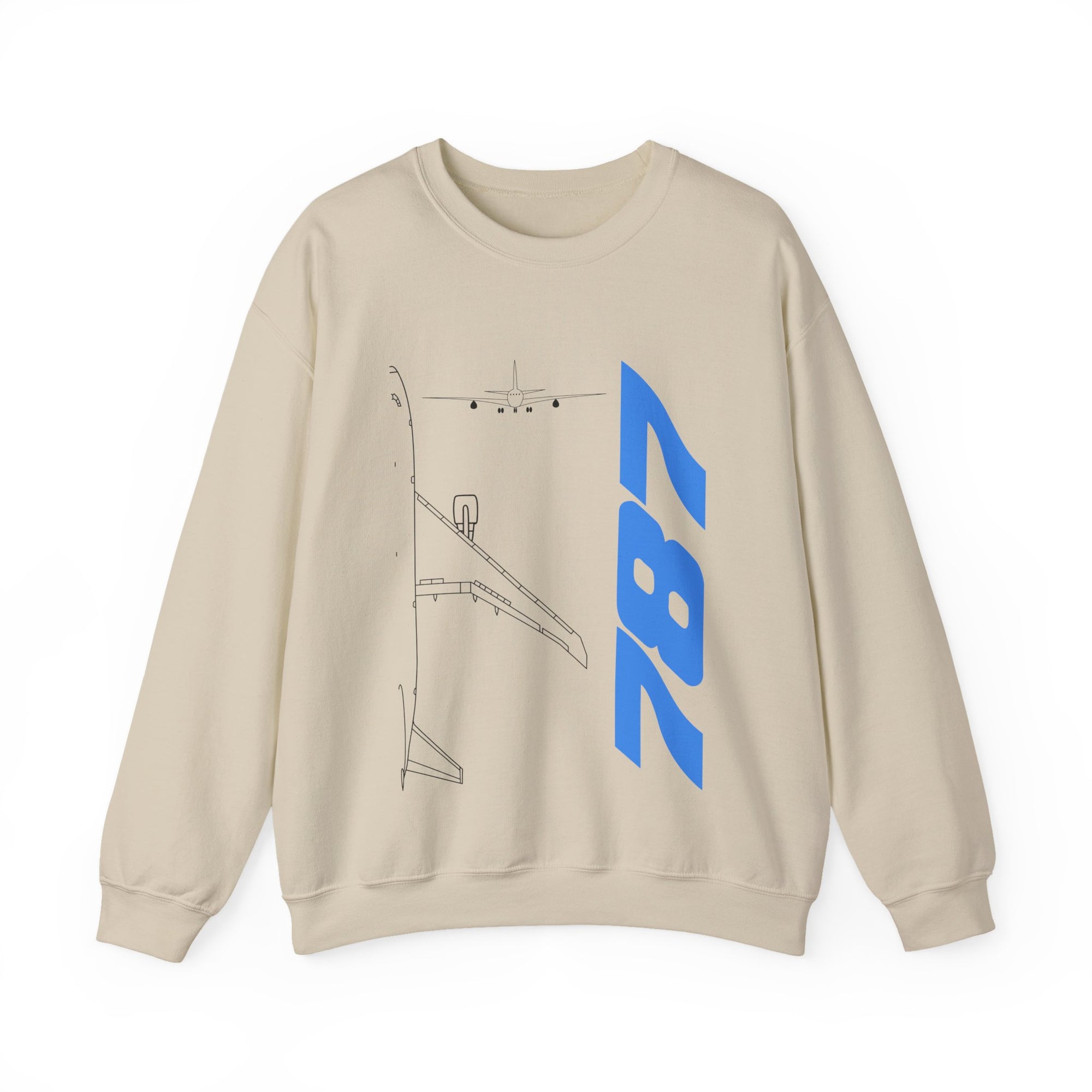 Boeing 787 Crewneck Sweatshirt - Travel Inspiring Cozy Apparel