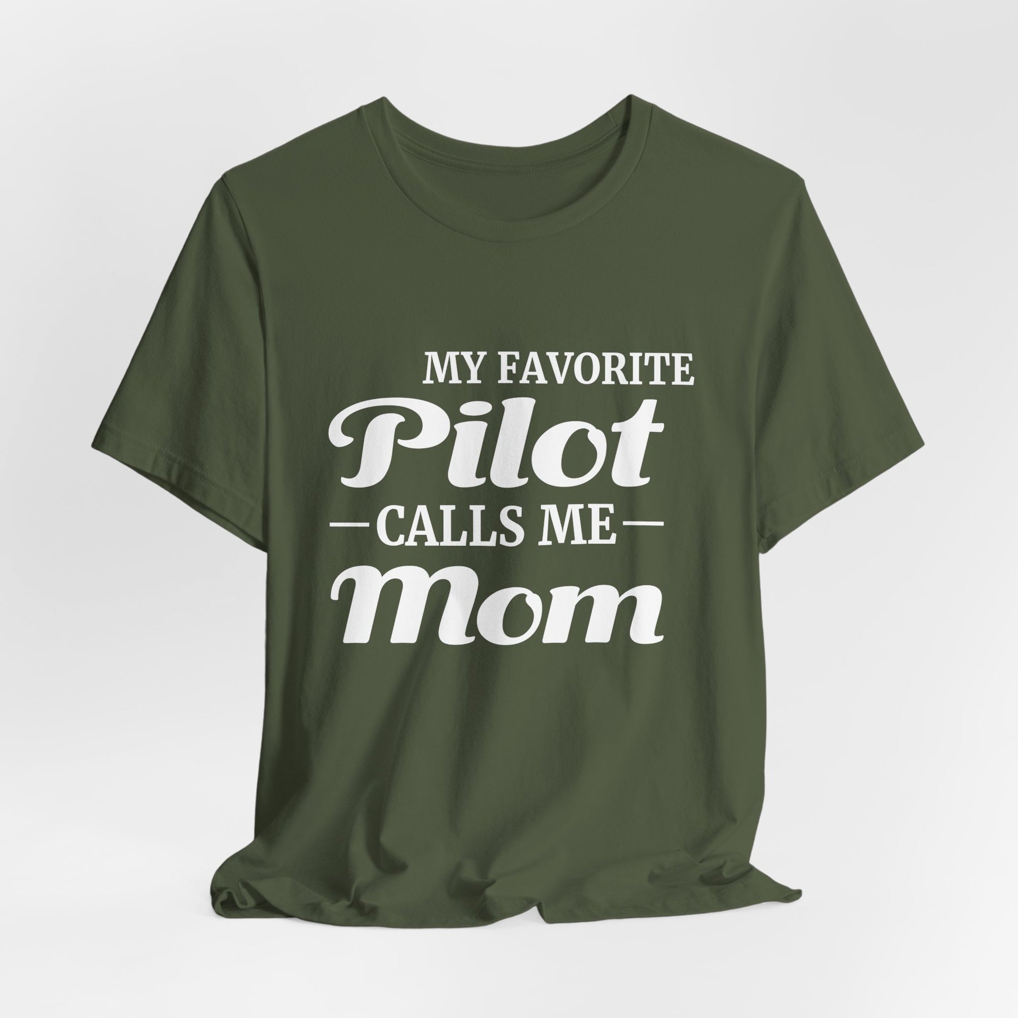 My Favorite Pilot Calls Me Mom Unisex Jersey Tee - Perfect for Aviation Enthusiasts