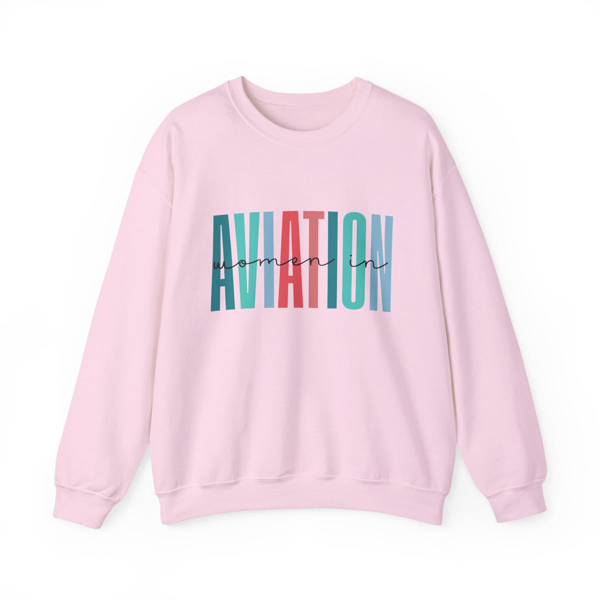Woman In Aviation Crewneck Sweatshirt - Travel Inspiring Cozy Apparel