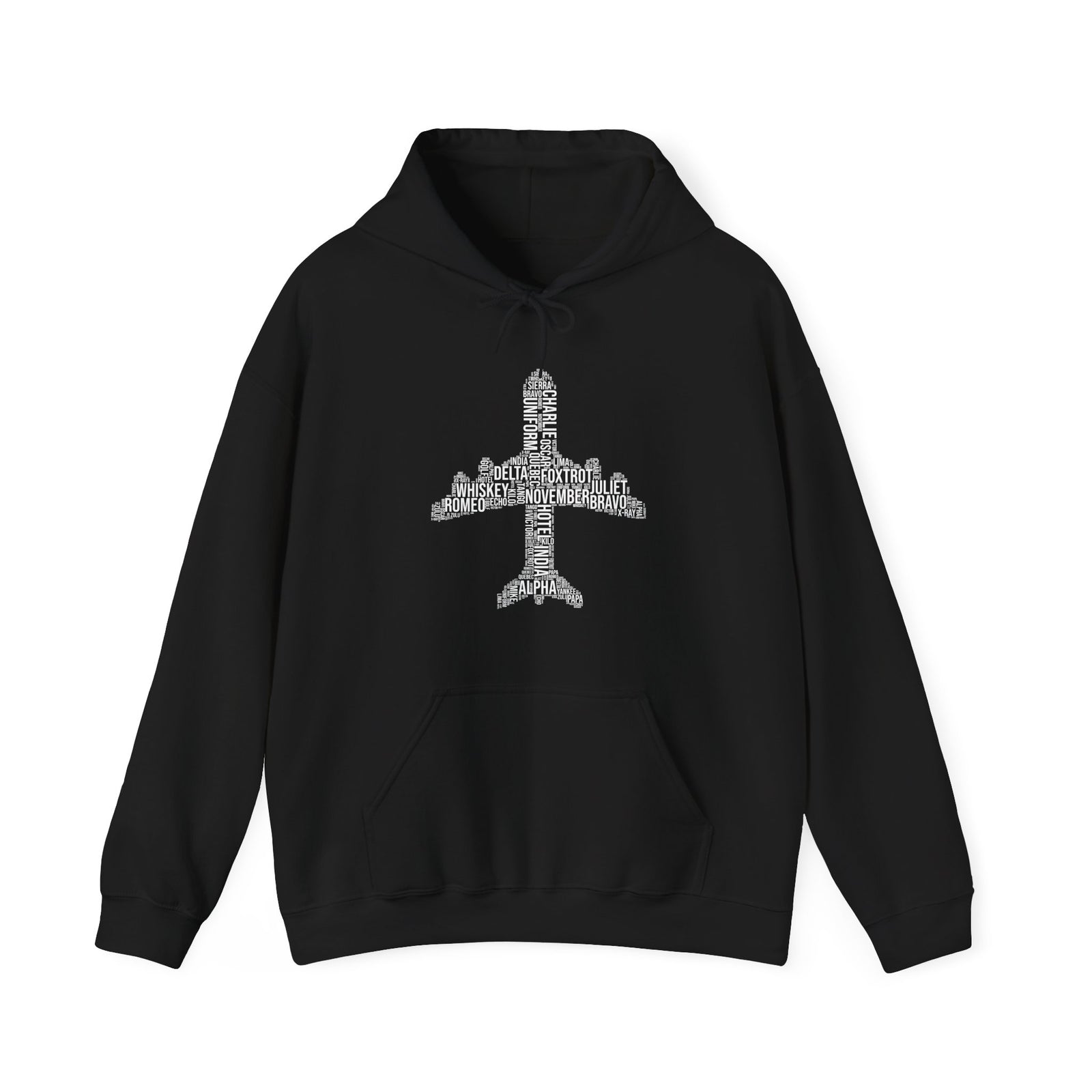 Airplane Typography  - Pullover Hoodie