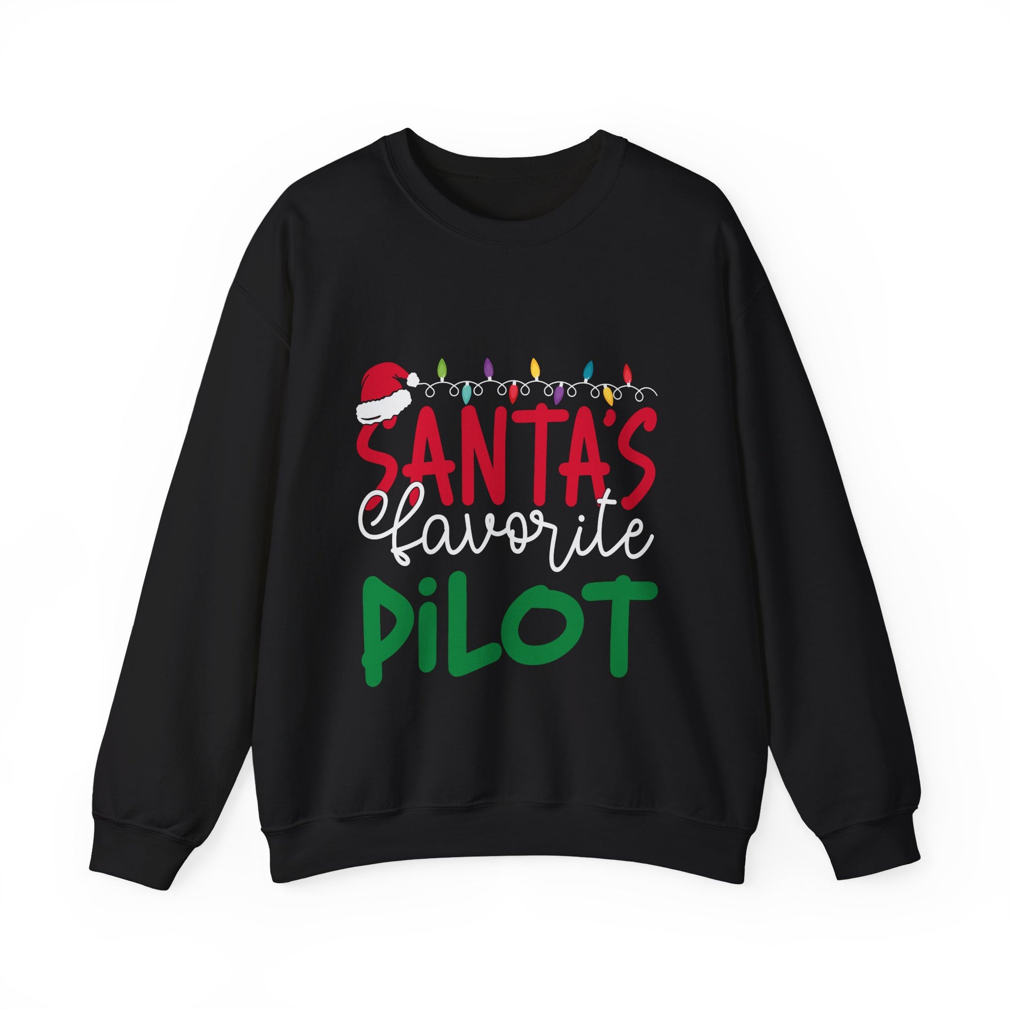 Santa’s favourite pilot Crewneck Sweatshirt - Travel Inspiring Cozy Apparel