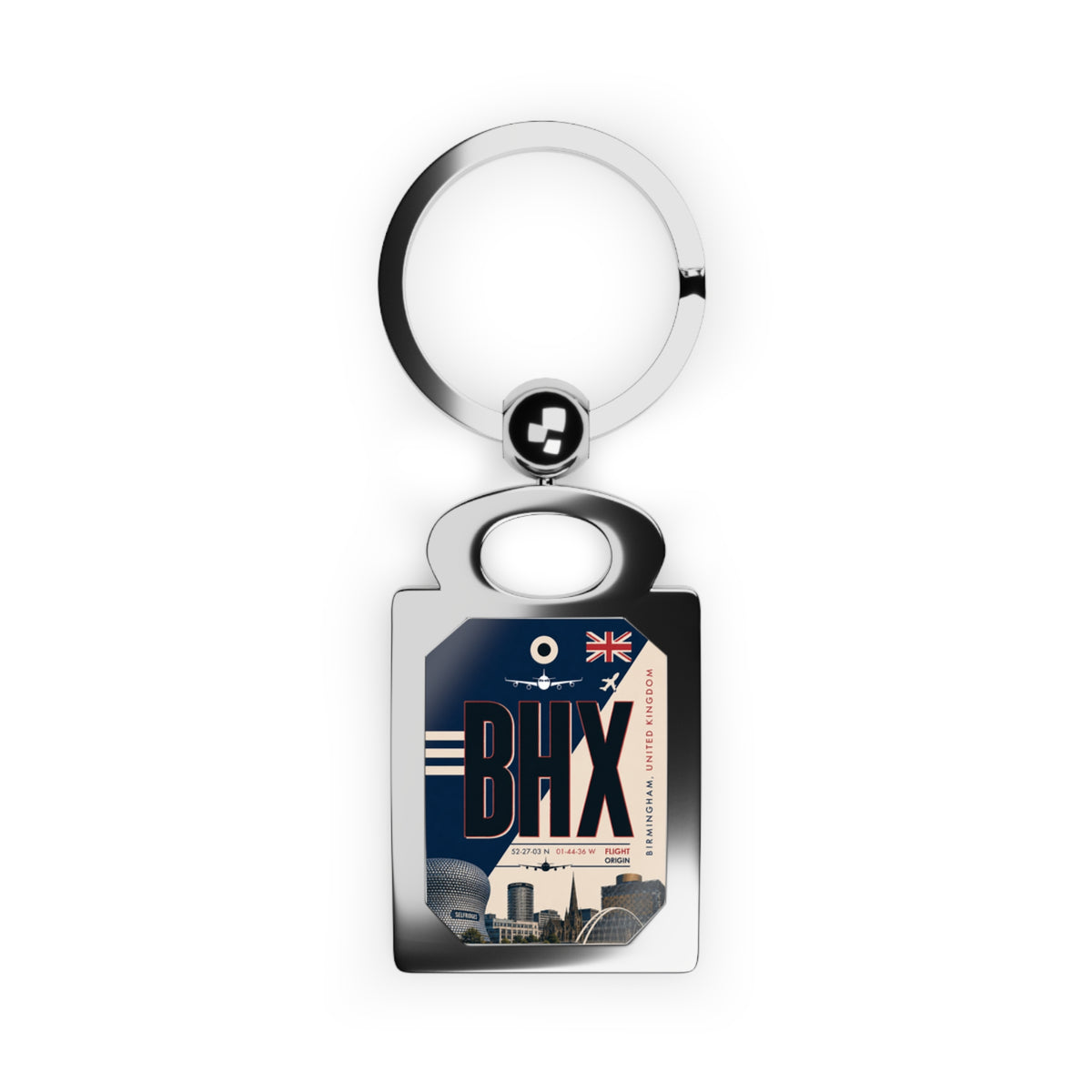 BHX - Rectangle Keyring