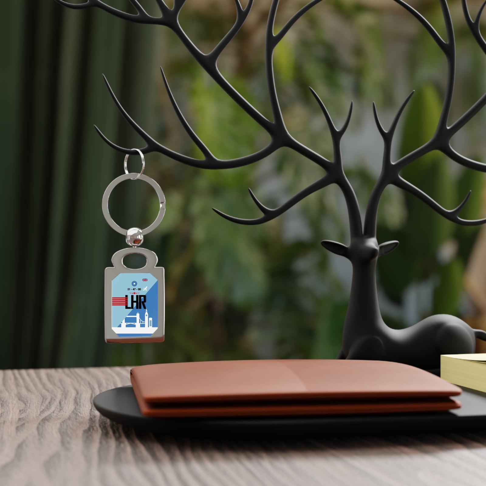 LHR - Rectangle Keyring