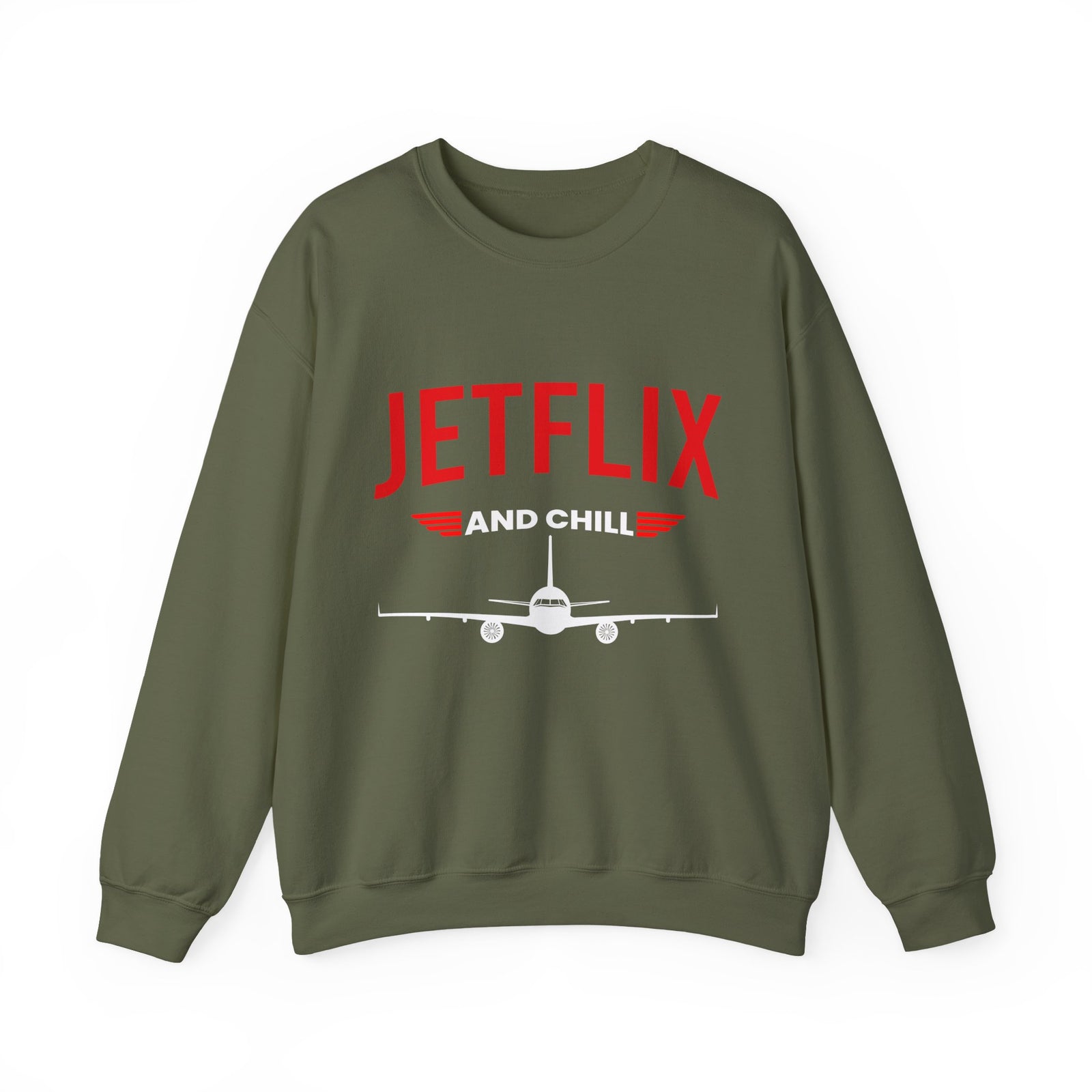 JetFlix And Chill  -  Crewneck Sweatshirt