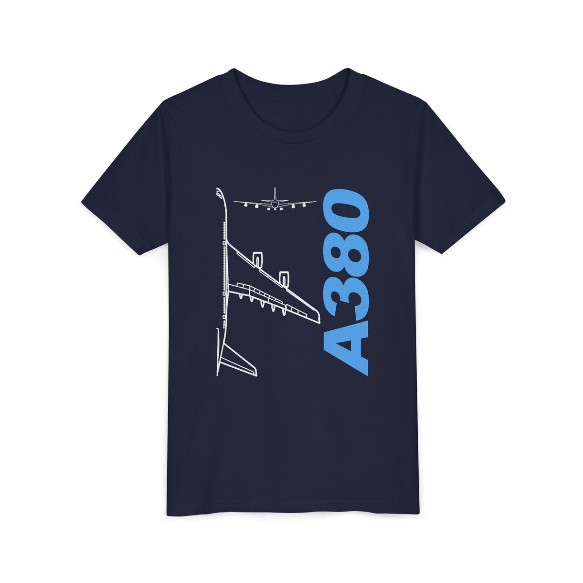 Airbus A380 - Unisex Youth Short Sleeve Tee