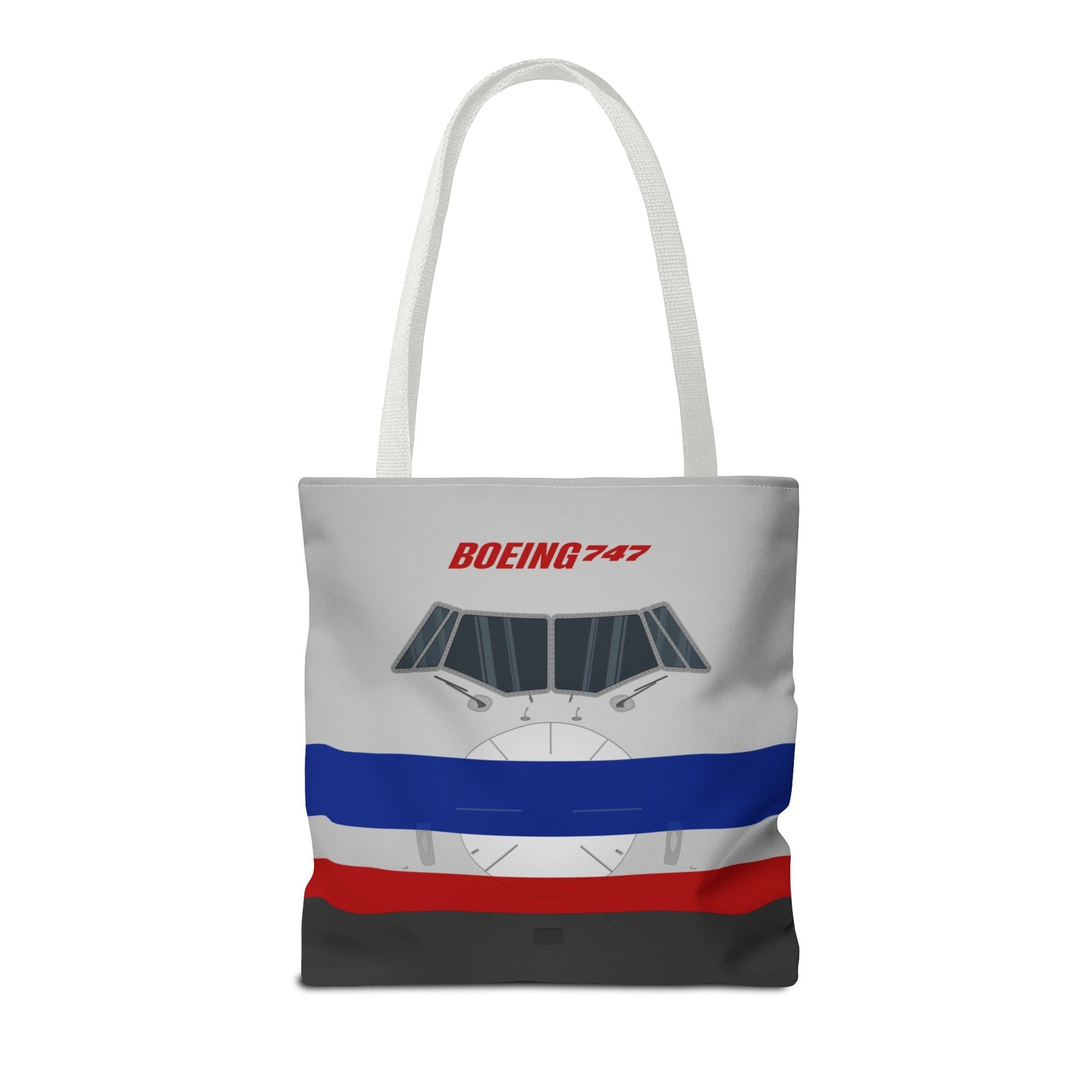AA 747 Tote Bag — Printed Green Travel Tote