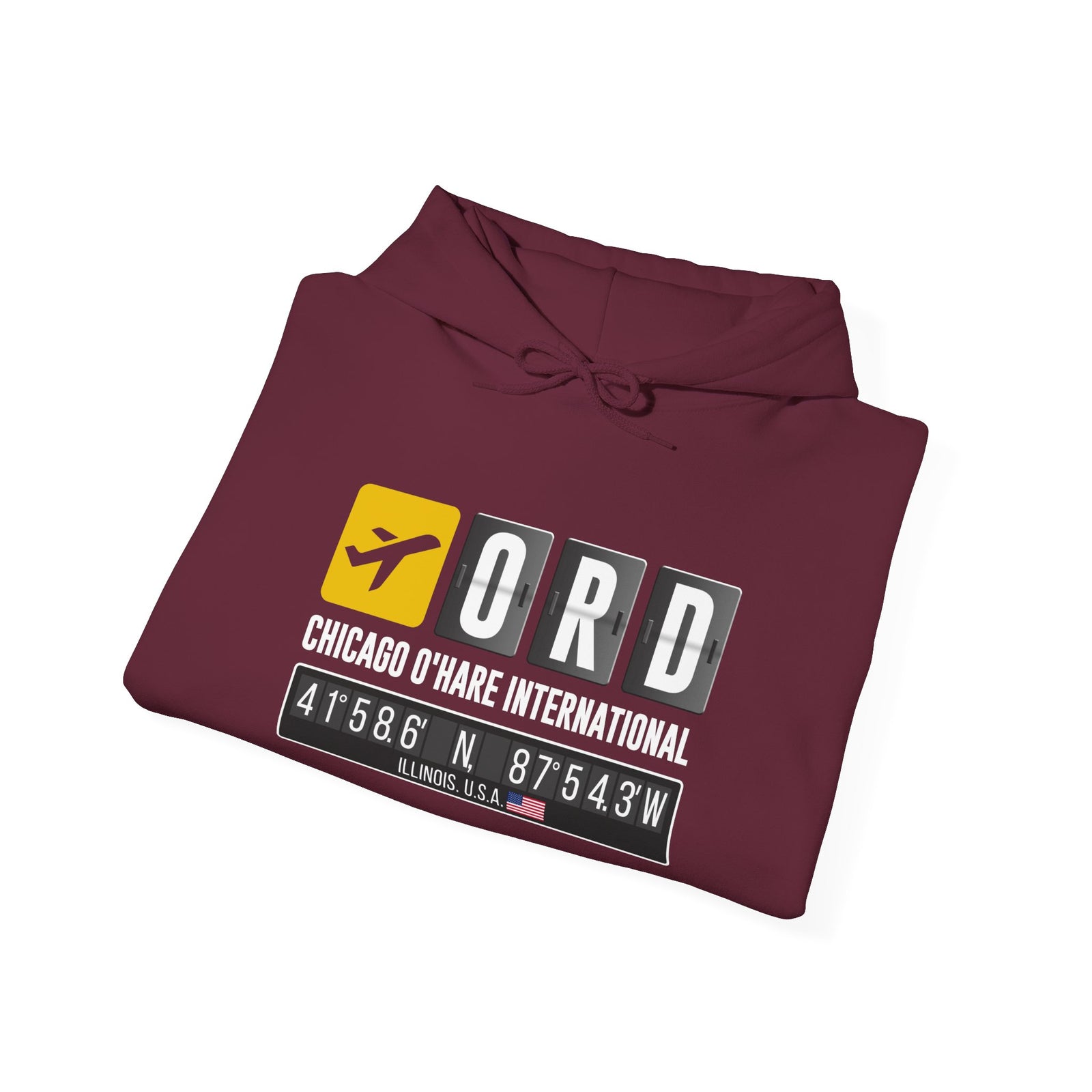 ORD Chicago O'Hare International Airport - Pullover Hoodie