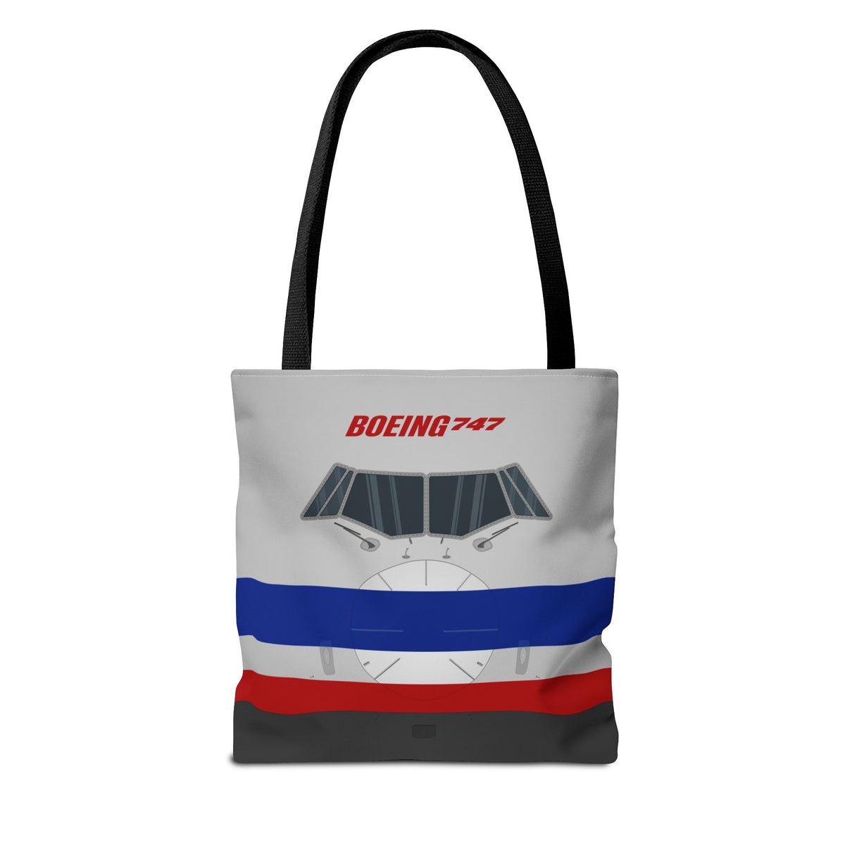 AA 747 Tote Bag — Printed Green Travel Tote