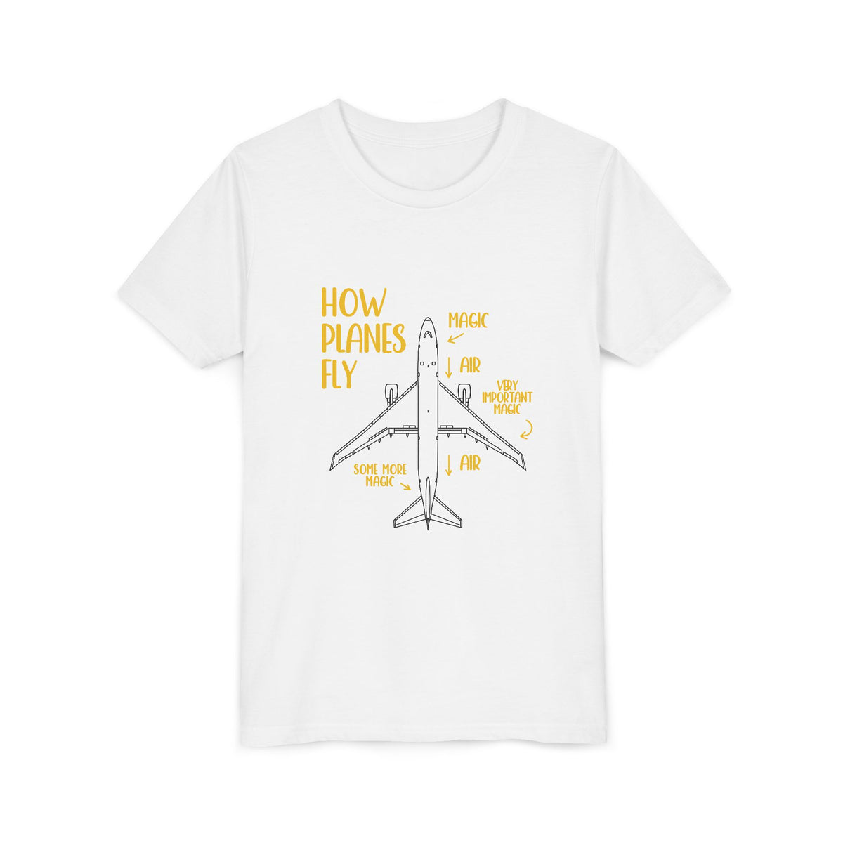 How Planes Fly?   - Unisex Youth Short Sleeve Tee
