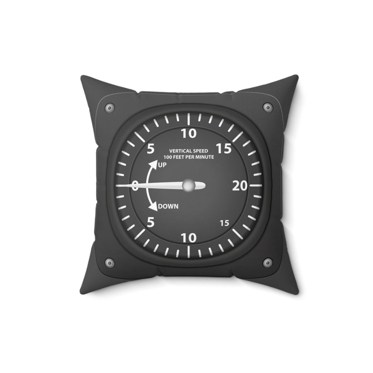 Vertical speed indicator - Spun Polyester Square Pillow