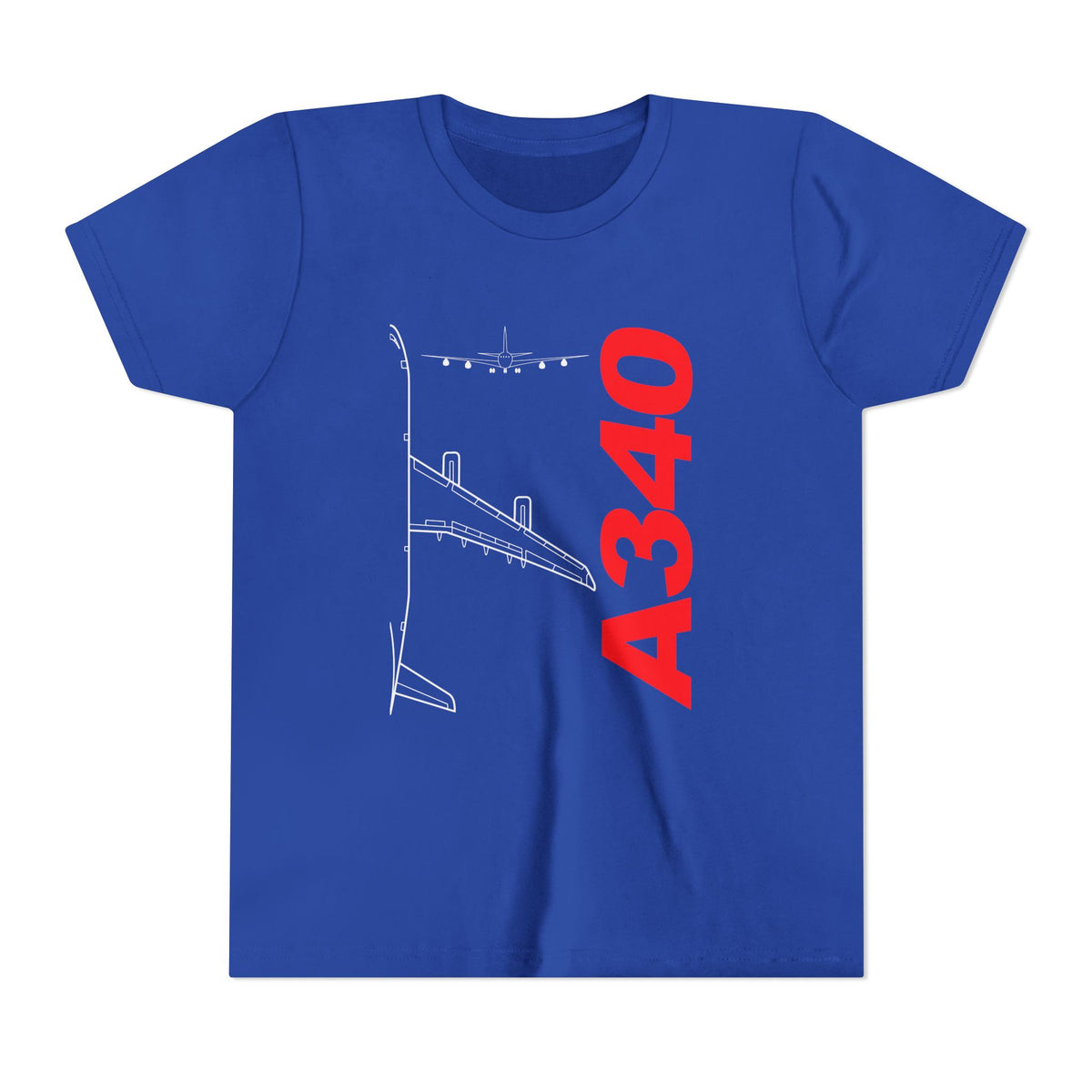 Airbus A340 - Unisex Youth Short Sleeve Tee