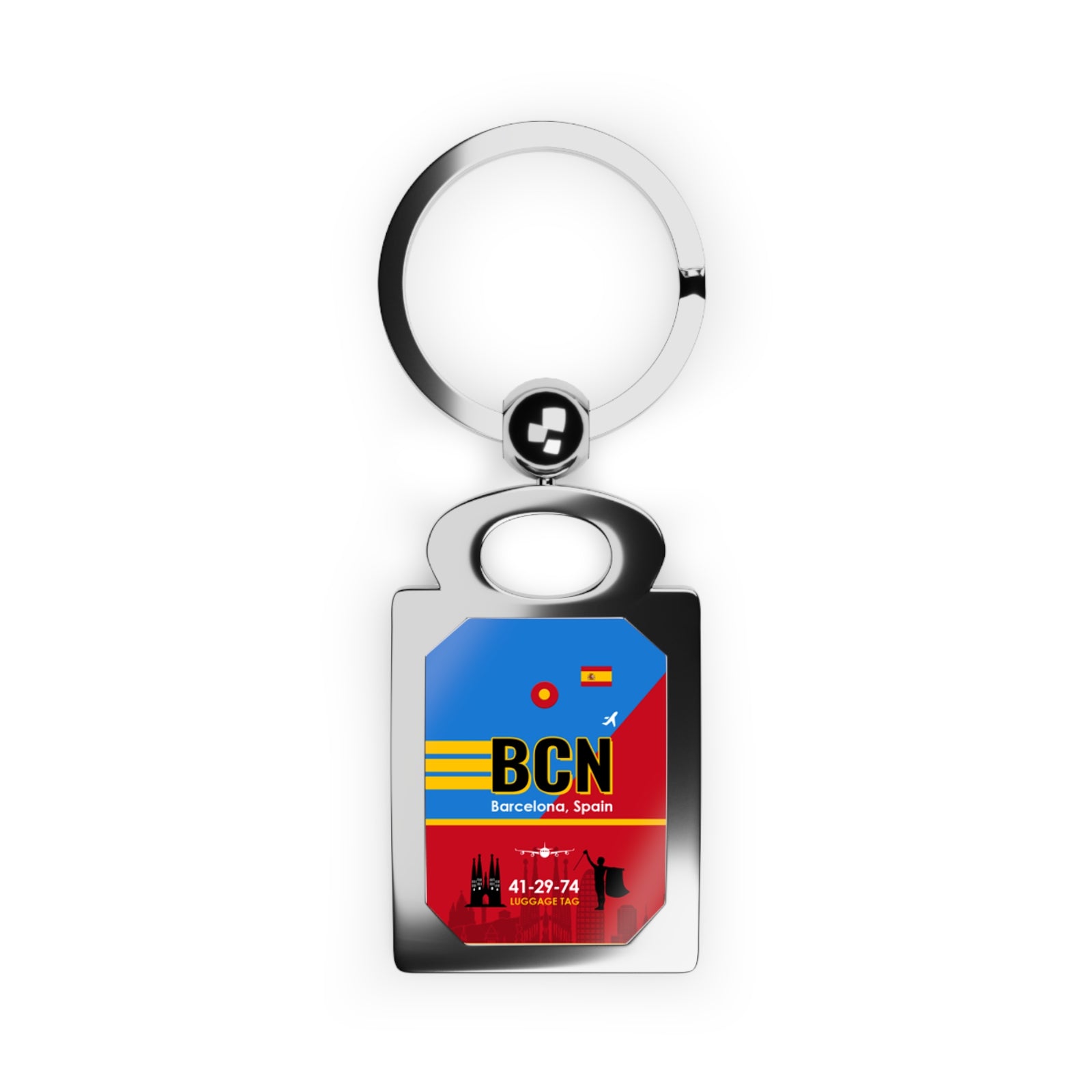 BCN - Rectangle Keyring