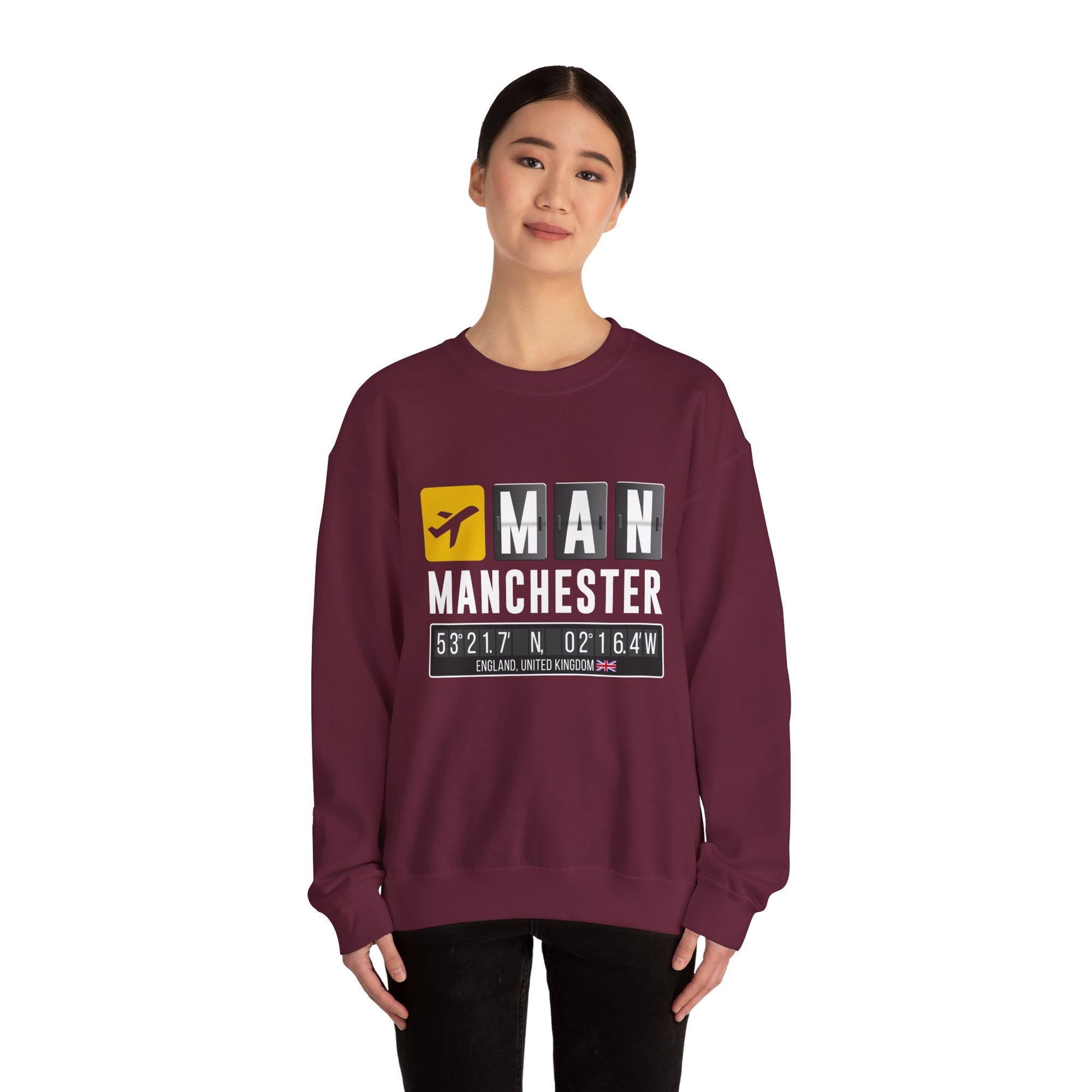 MAN Manchester Airport UK    -  Crewneck Sweatshirt