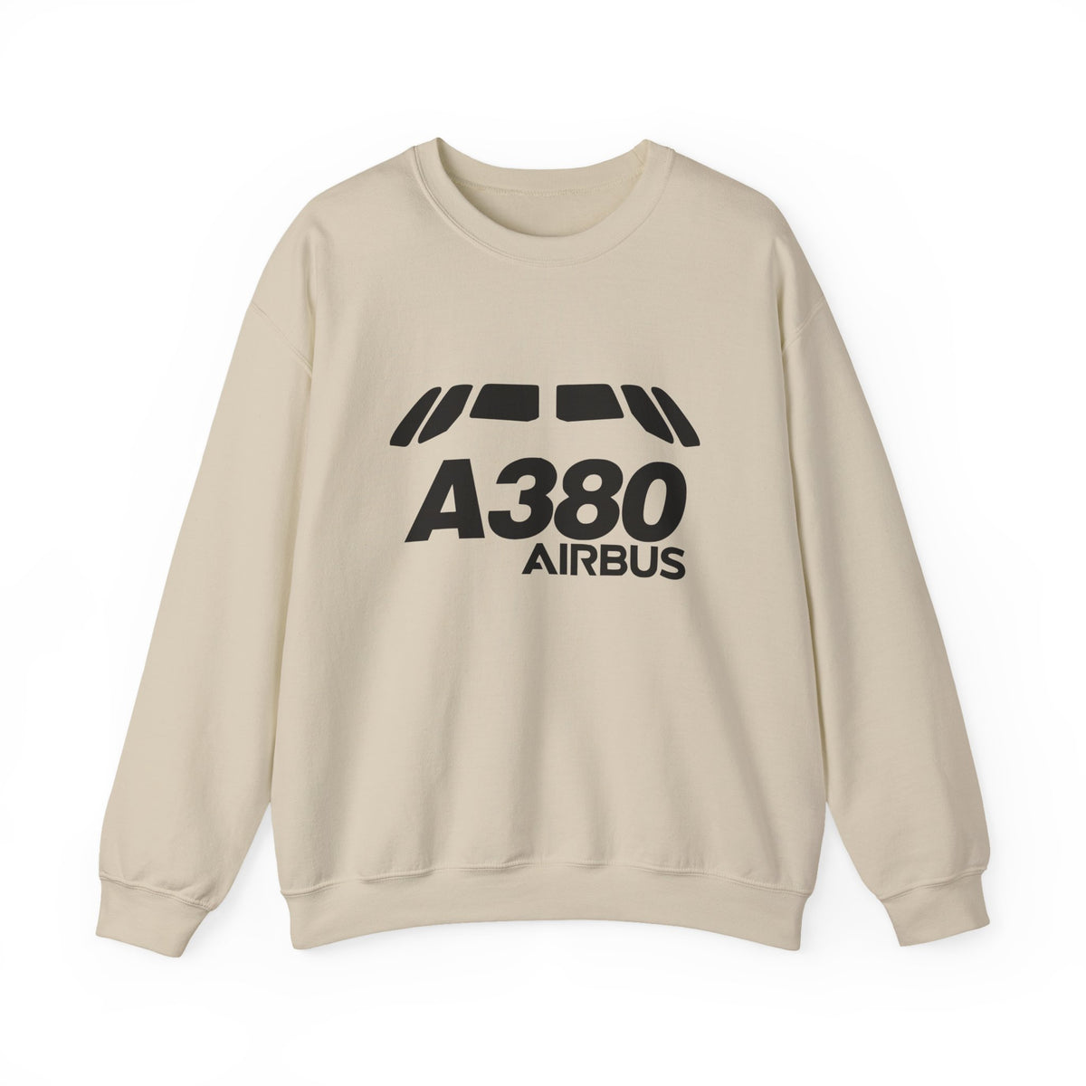 Airbus A380 Windshield Crewneck Sweatshirt - Travel Inspiring Cozy Apparel