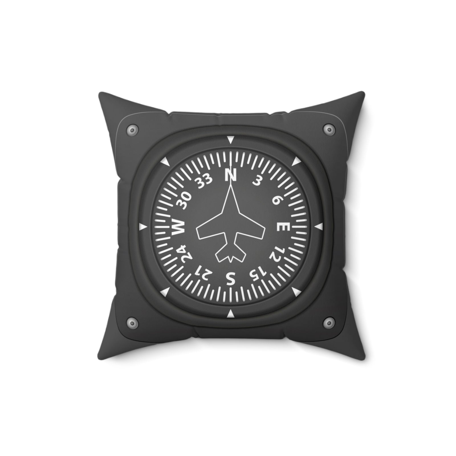 Heading Indicator - Spun Polyester Square Pillow