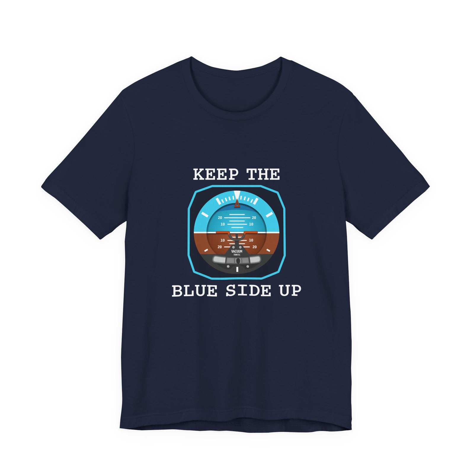Keep The Blue Side Up Unisex Jersey Tee - Perfect for Aviation Enthusiasts