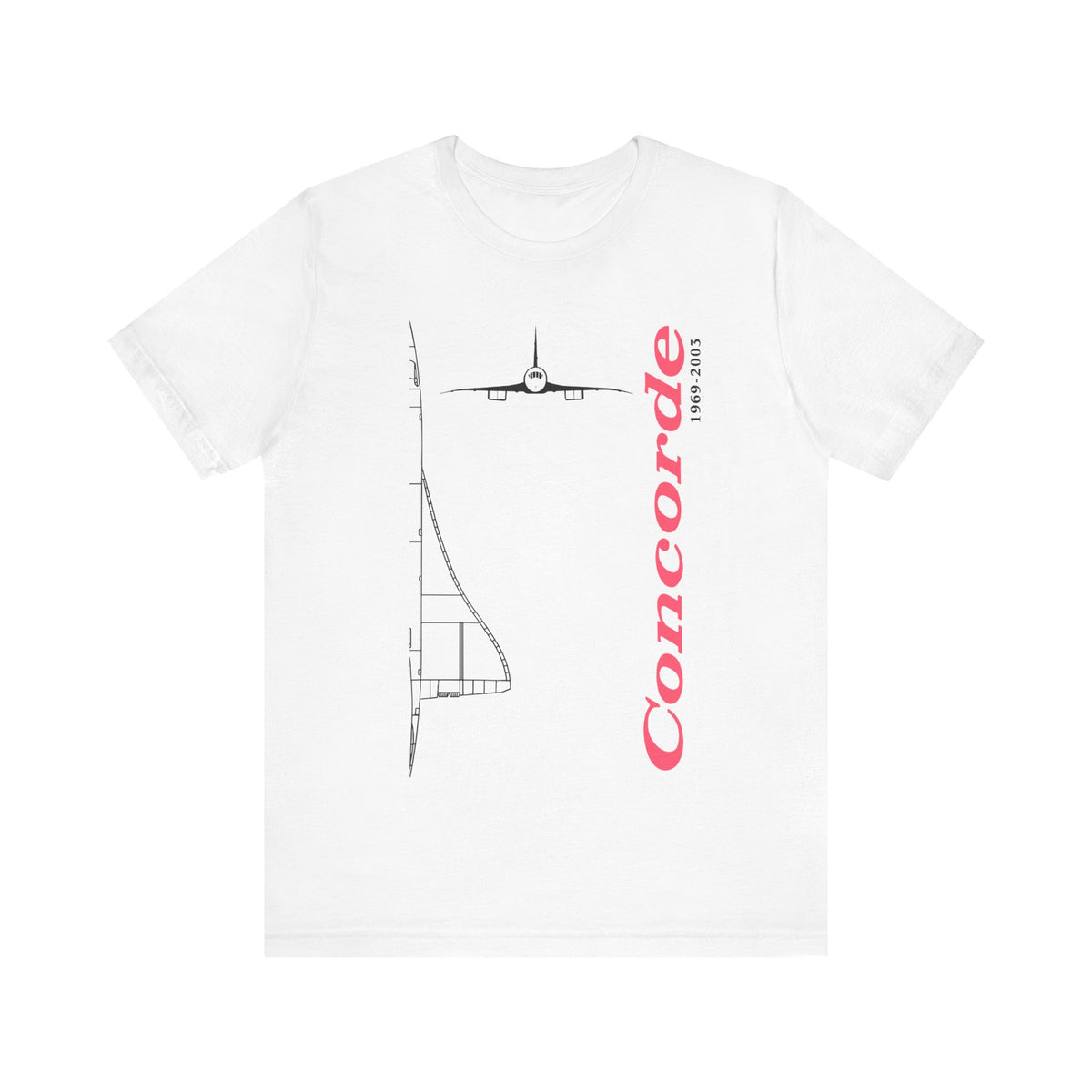Concorde 1969-2003 Unisex Jersey Tee - Perfect for Aviation Enthusiasts