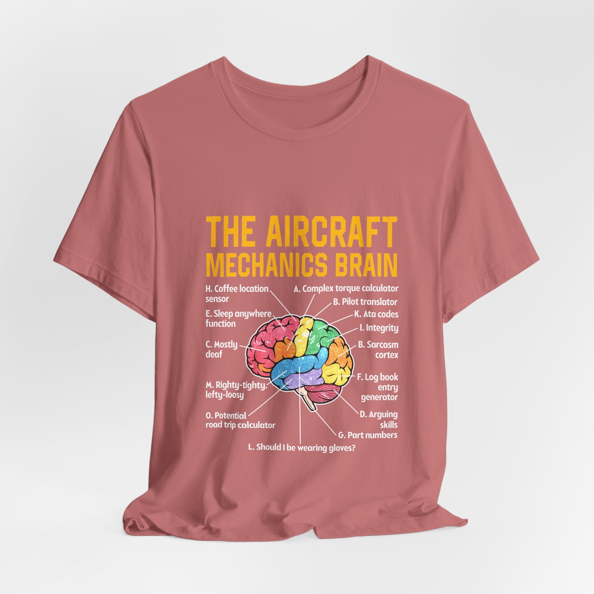The Aircraft Mechanics Brain   - Unisex Jersey Tee