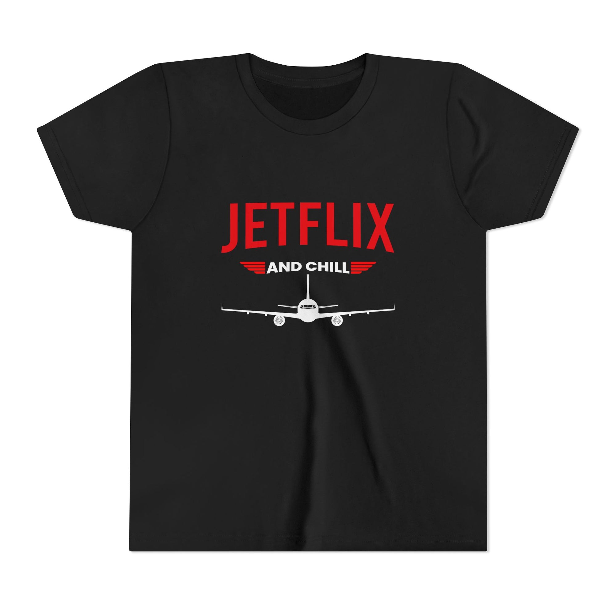JetFlix And Chill - Unisex Youth Short Sleeve Tee