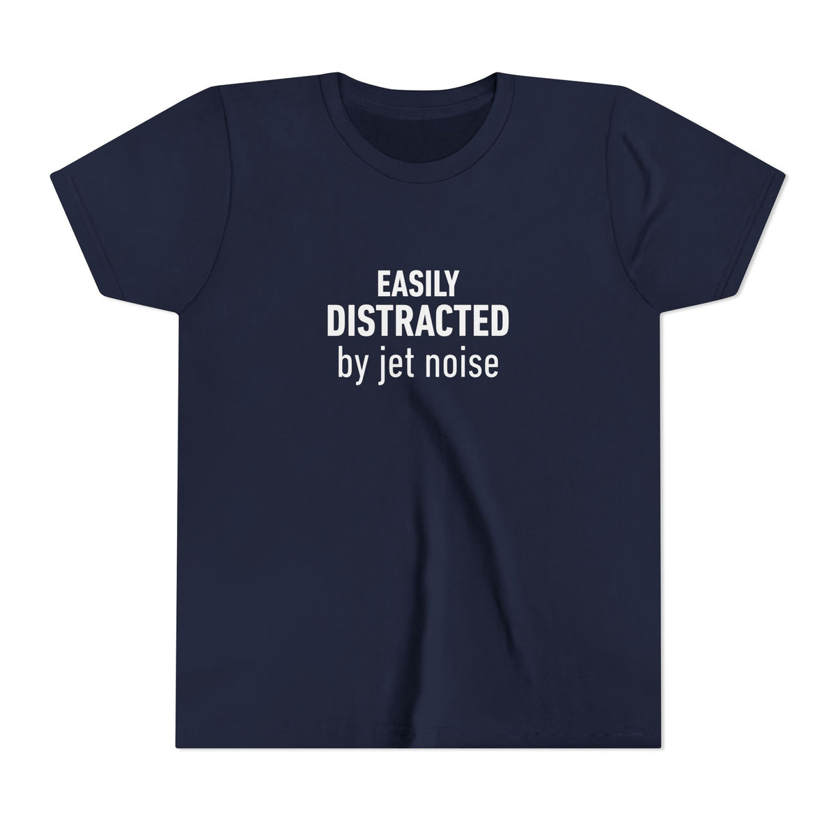 Easily Distracted by Jet Noise - Unisex Youth Short Sleeve Tee