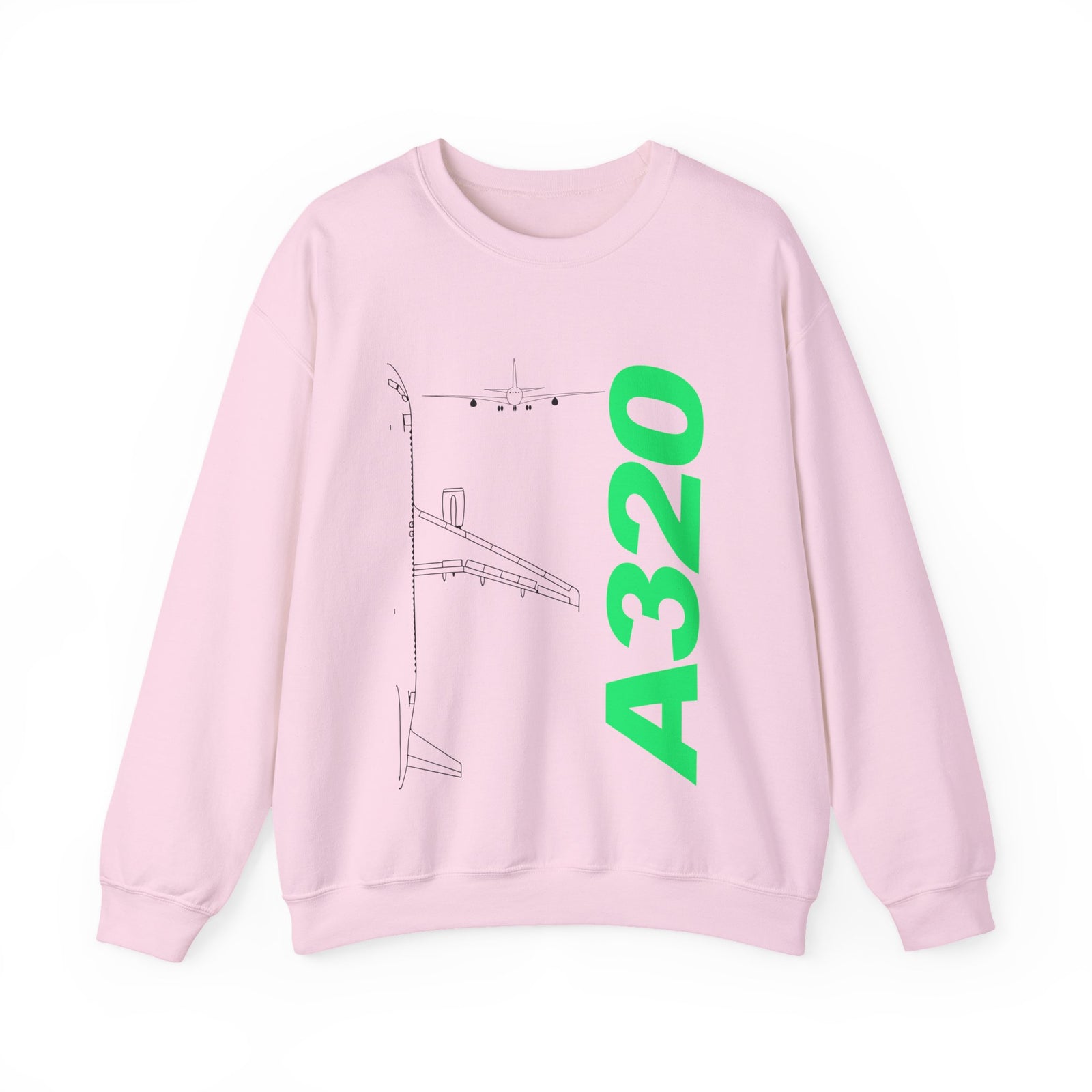 Airbus A320 Crewneck Sweatshirt - Travel Inspiring Cozy Apparel