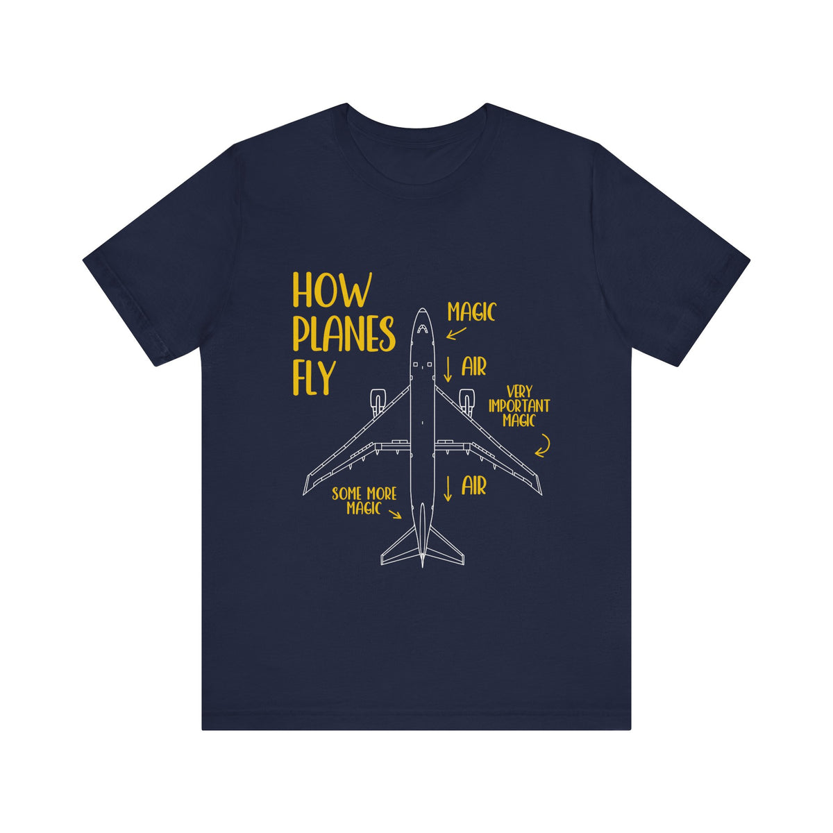 How Planes Fly?  - Unisex Jersey Tee
