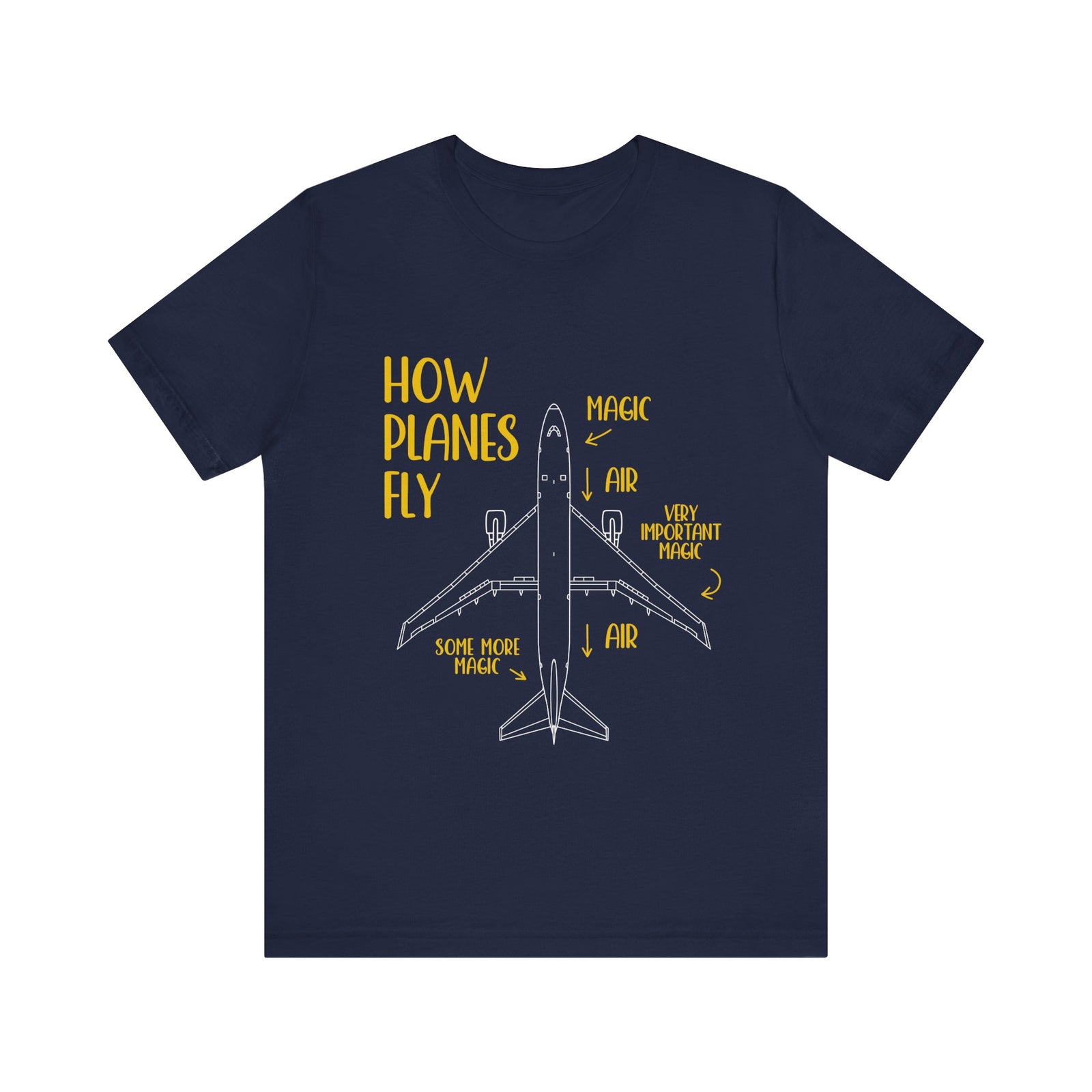 How Planes Fly?  - Unisex Jersey Tee