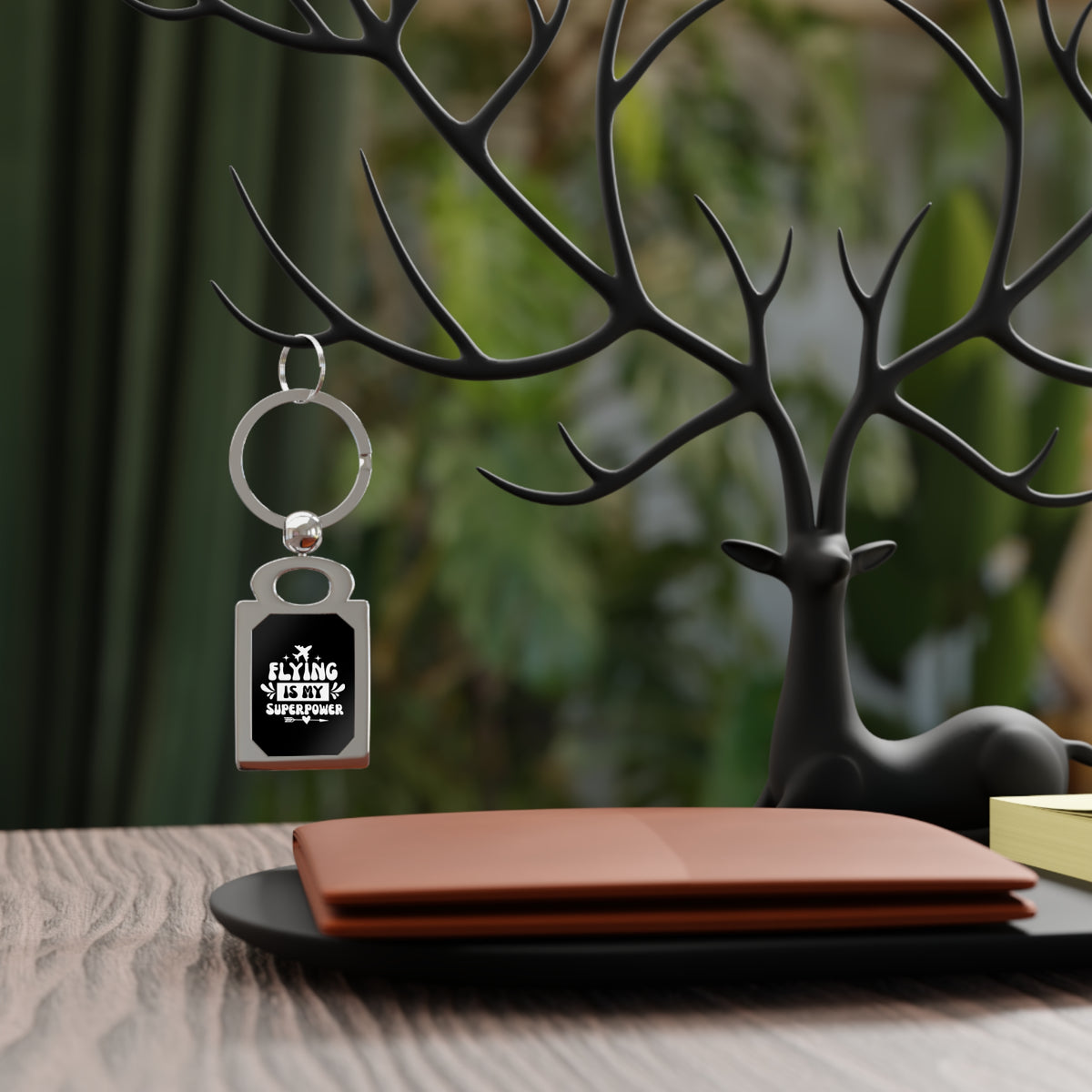 Flying Is My Super Power - Rectangle Keyring