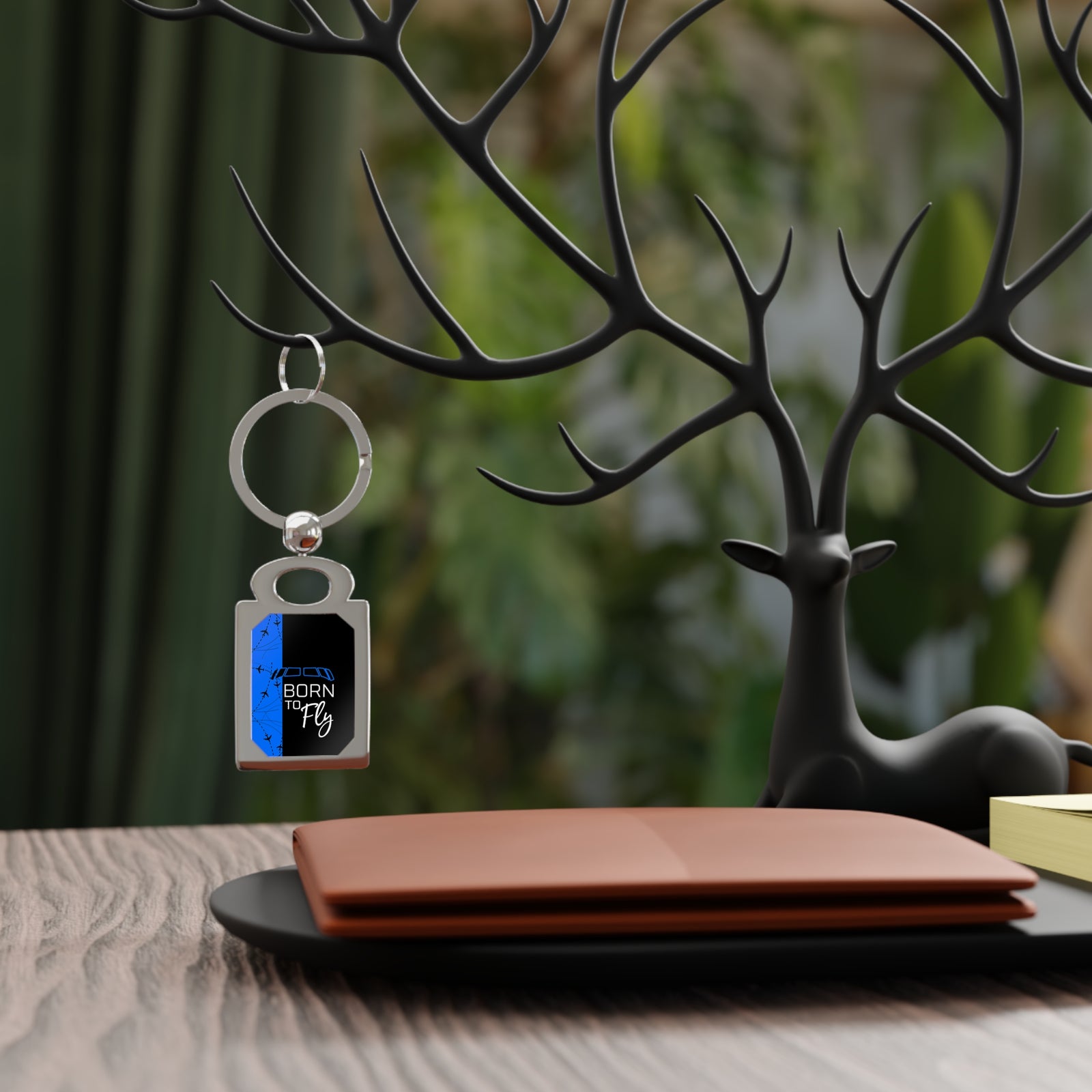 Born To Fly - Rectangle Keyring