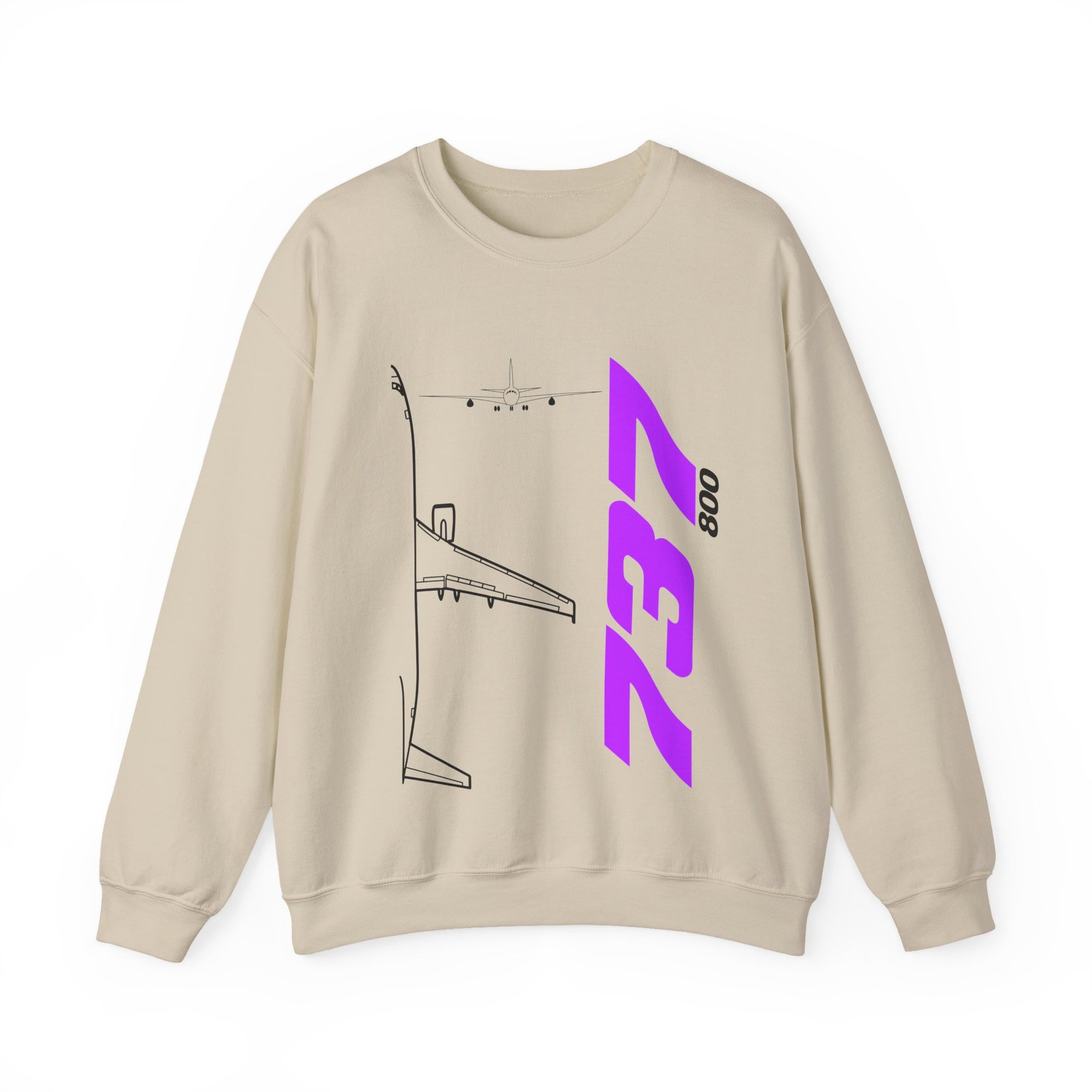 Boeing 737-800  Crewneck Sweatshirt - Travel Inspiring Cozy Apparel