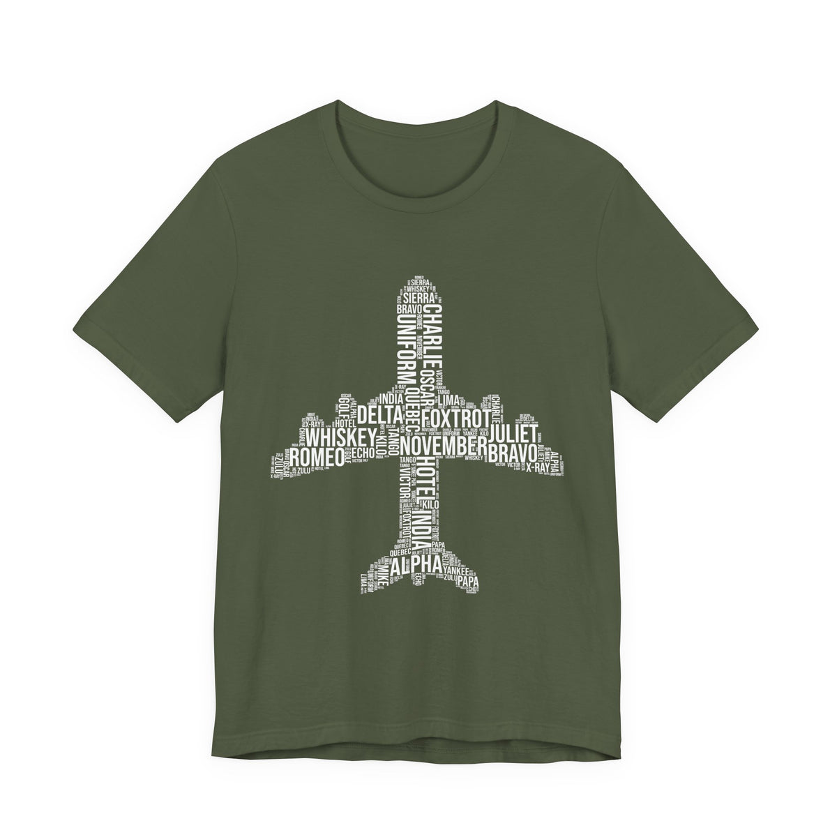 Airplane Typography  - Unisex Jersey Tee