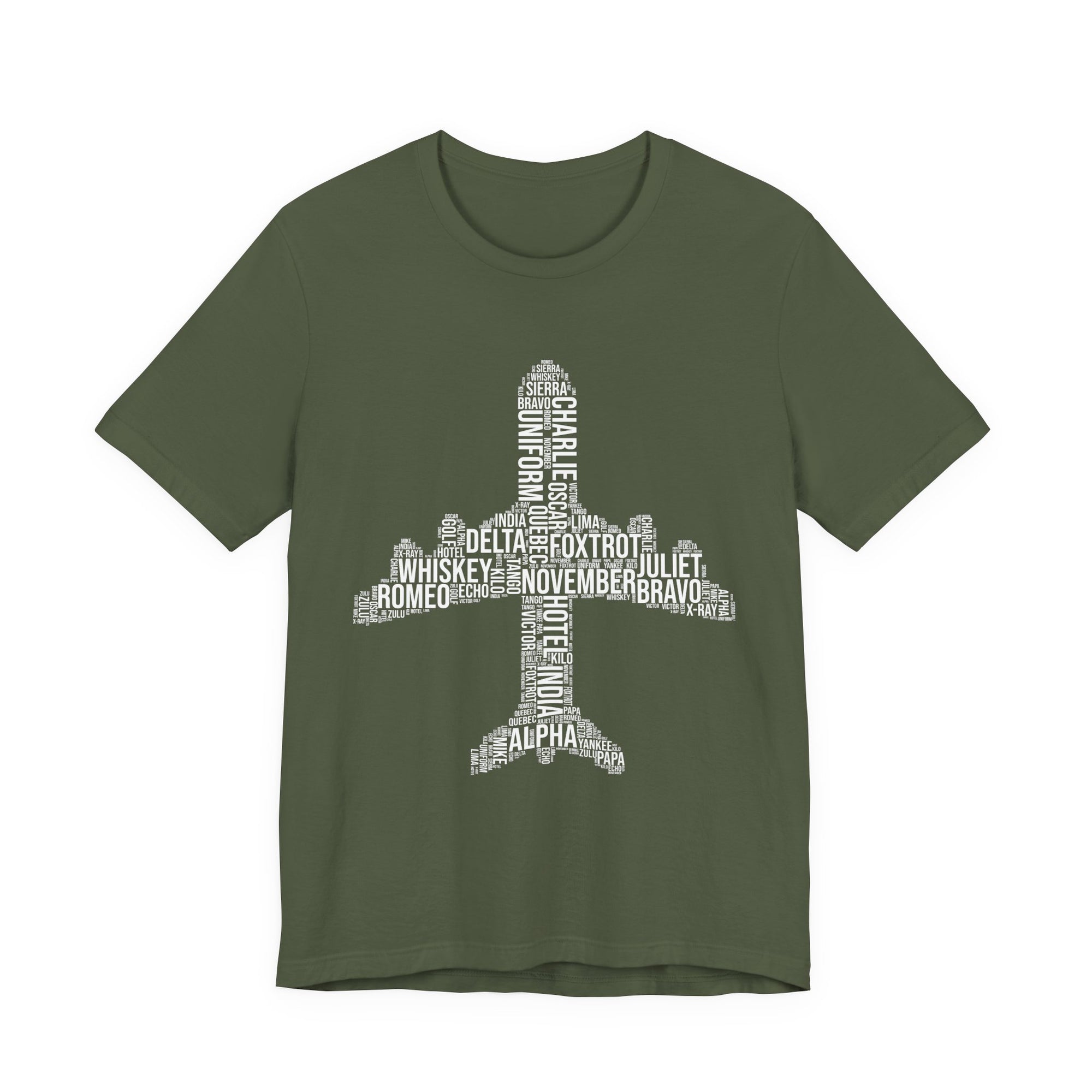 Airplane Typography  - Unisex Jersey Tee