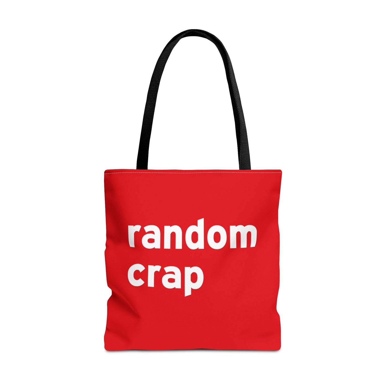 Random Crap Tote Bag — Printed Green Travel Tote