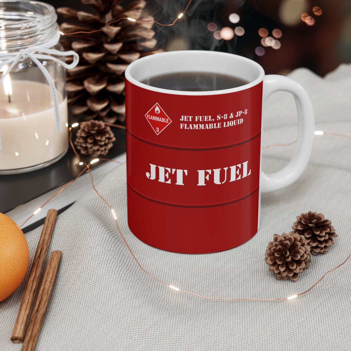 Jet Fuel  - 11oz Ceramic Coffee Cup for Aviation Enthusiasts
