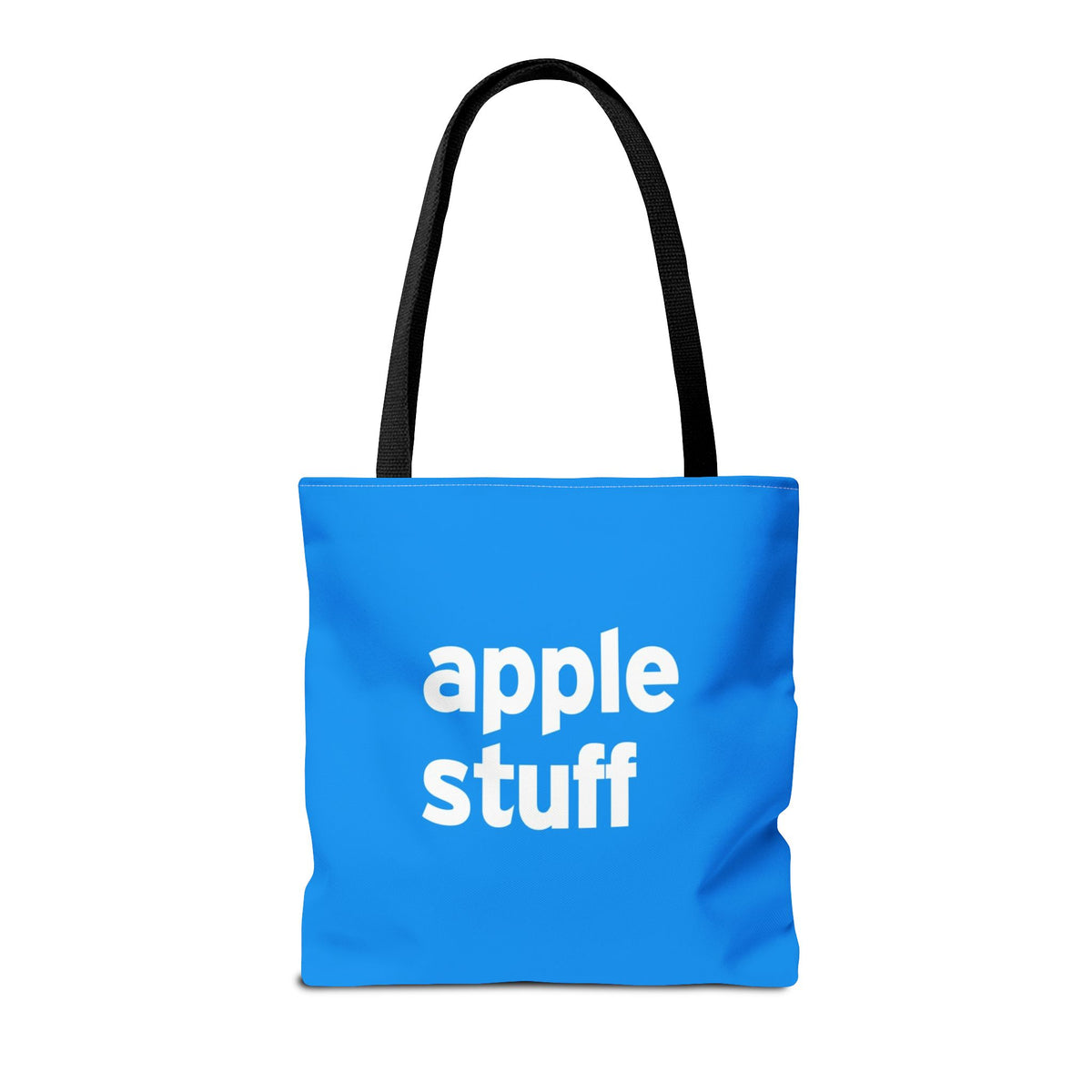 Apple Stuff Tote Bag — Printed Green Travel Tote