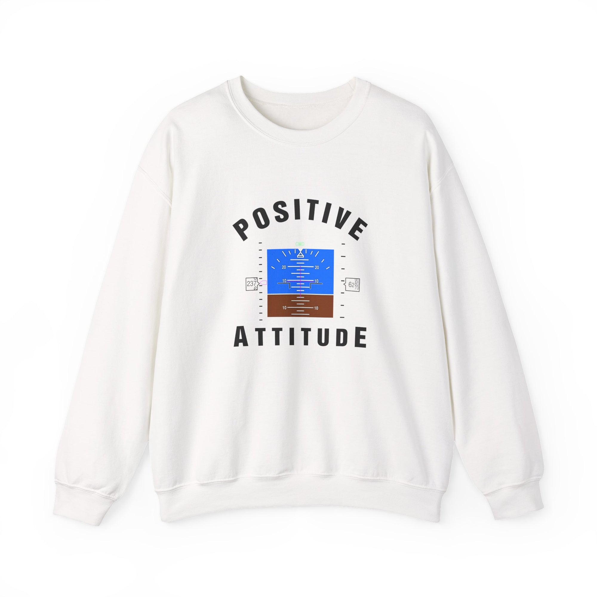 Positive Attitude Crewneck Sweatshirt - Travel Inspiring Cozy Apparel