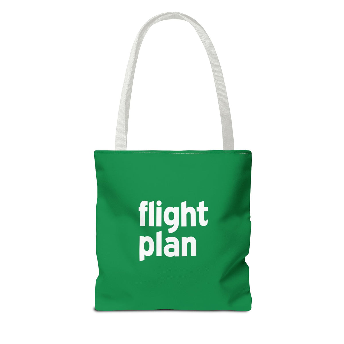 Flight Plan Tote Bag — Printed Green Travel Tote