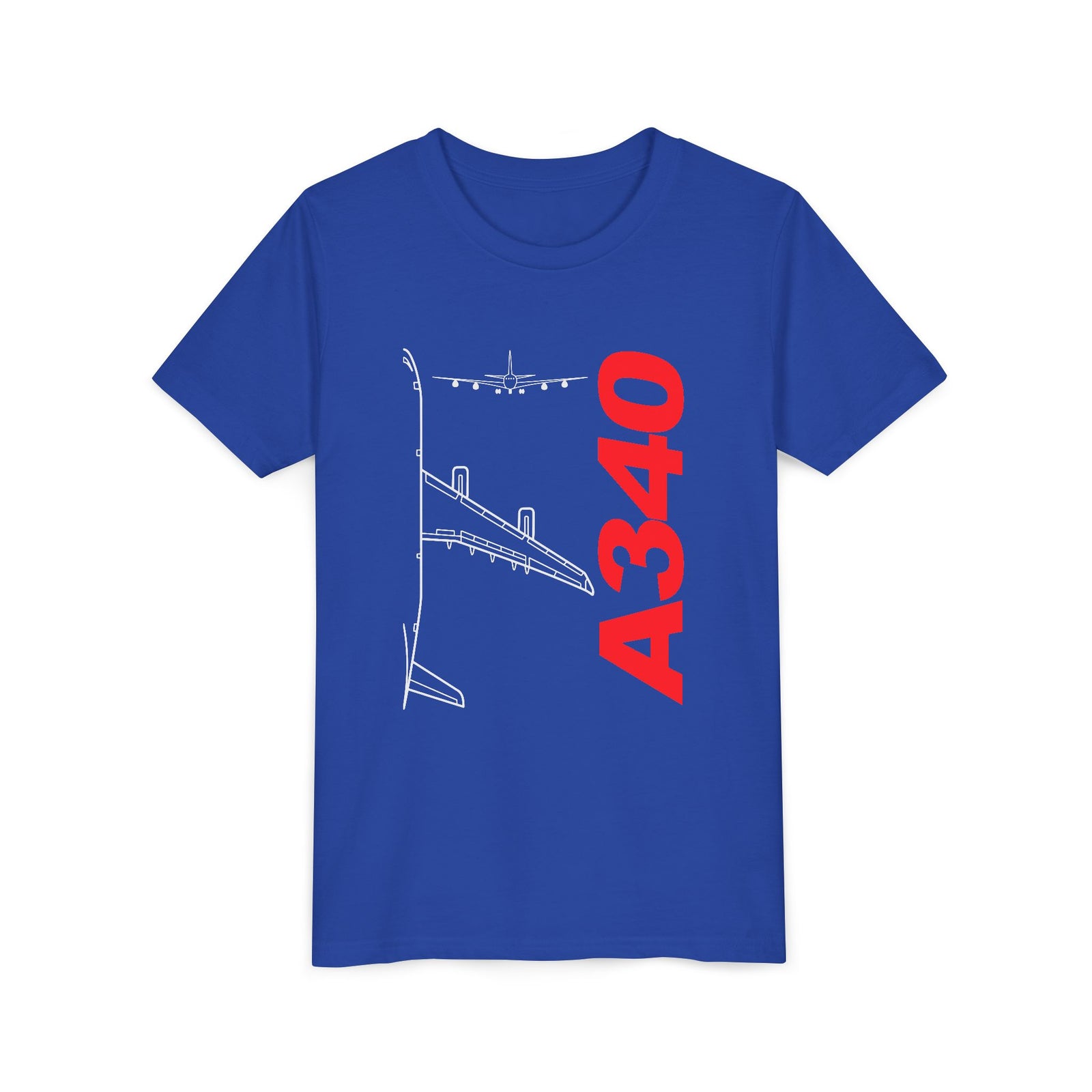 Airbus A340 - Unisex Youth Short Sleeve Tee