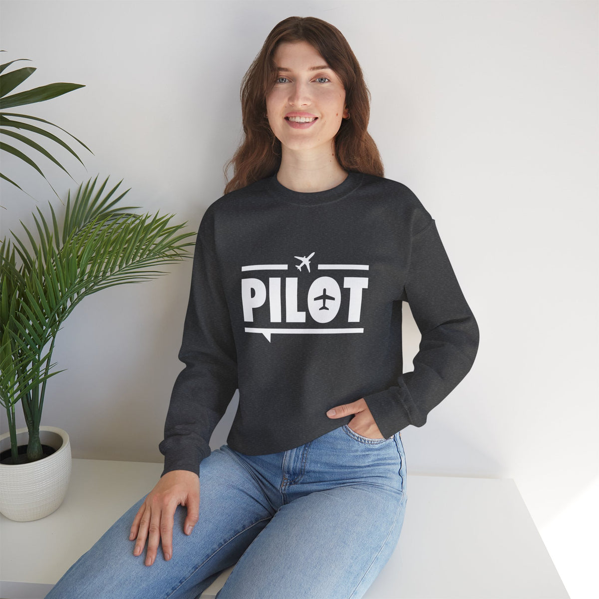 Pilot Crewneck Sweatshirt - Travel Inspiring Cozy Apparel