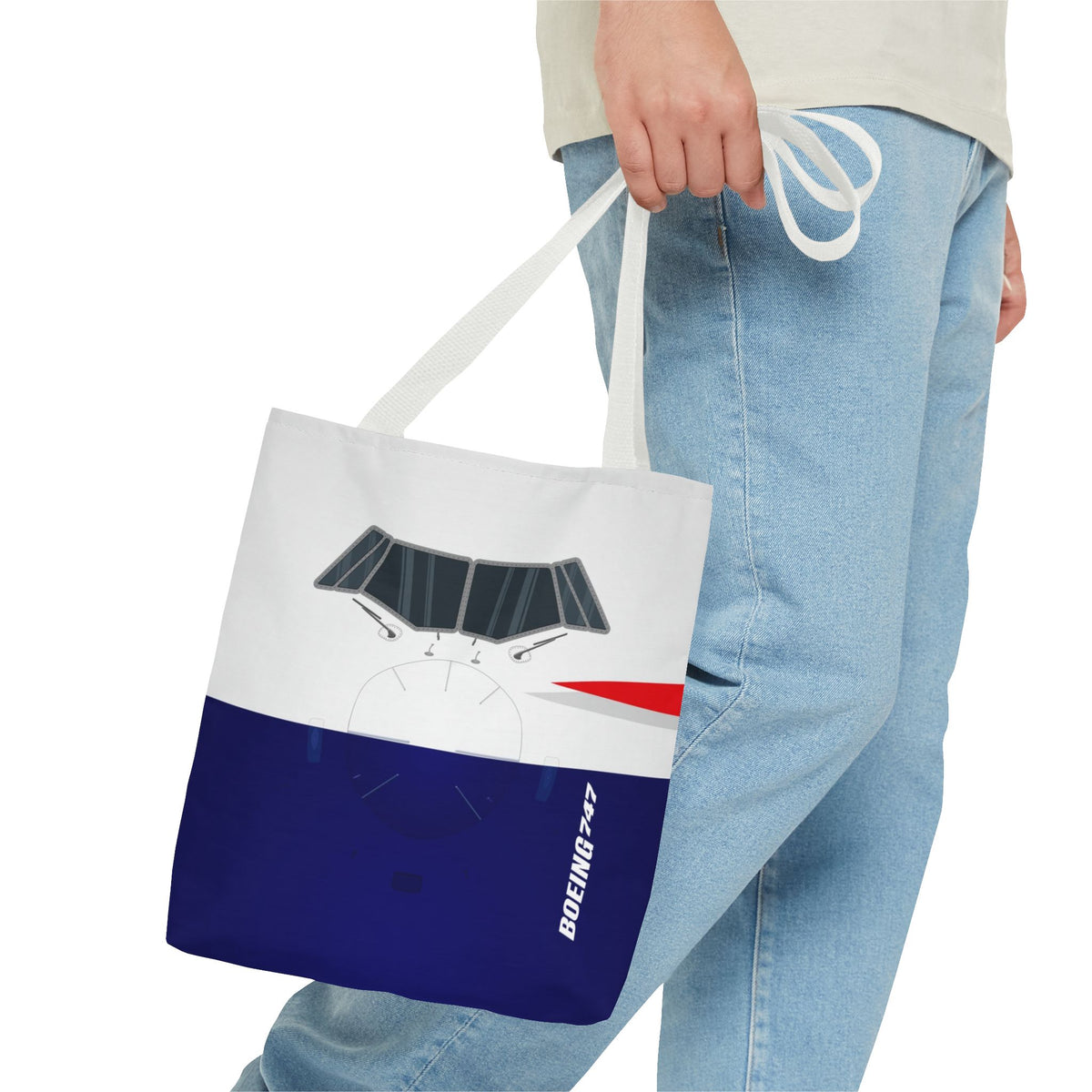 BA Tote Bag — Printed Green Travel Tote