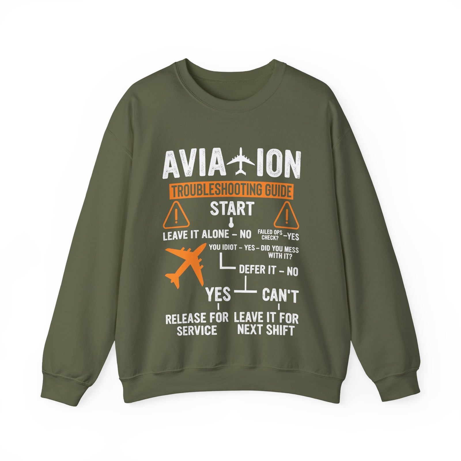Aviation Troubleshooting Guide  -  Crewneck Sweatshirt
