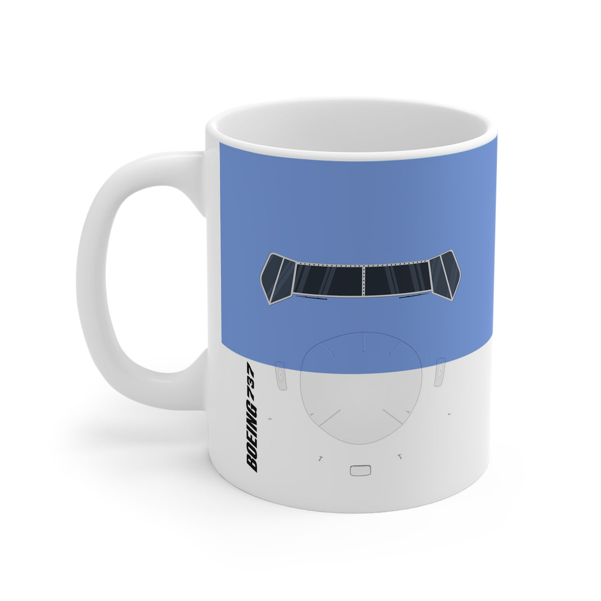 737   - 11oz Ceramic Coffee Cup for Aviation Enthusiasts