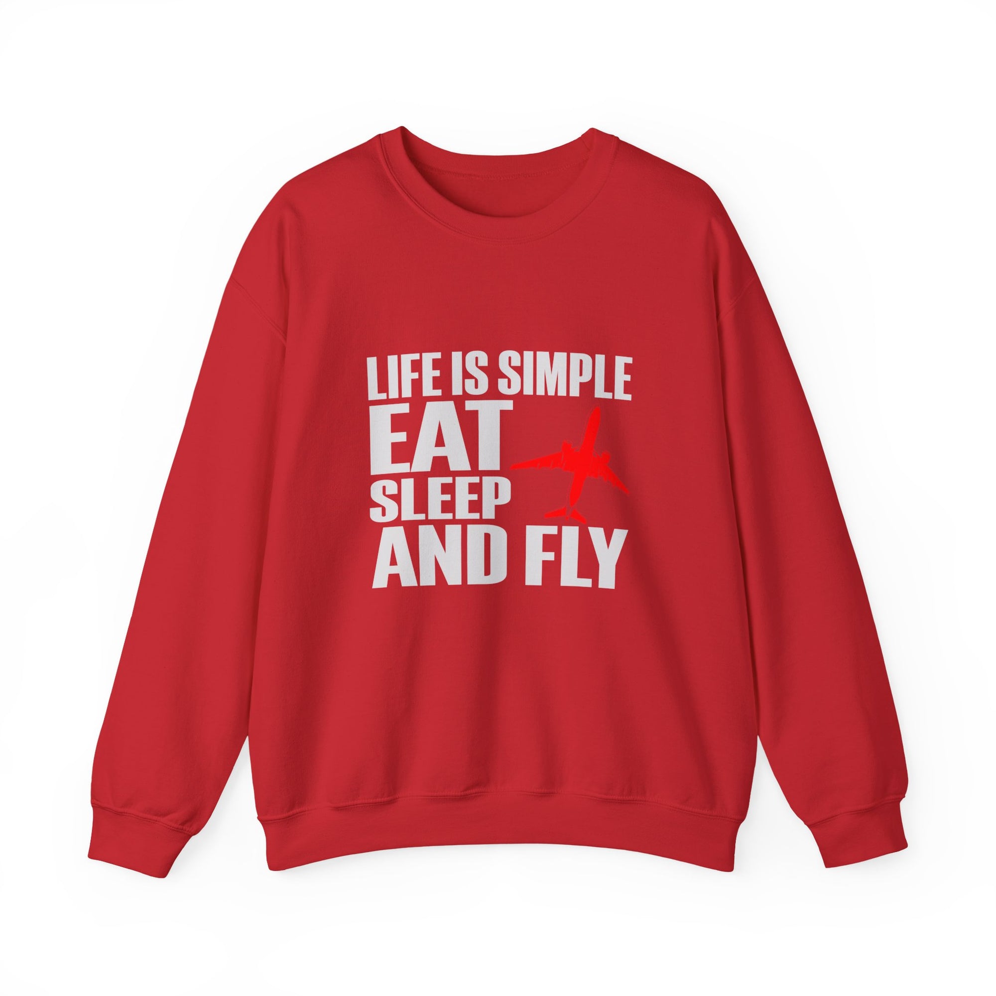 Life Is Simple  Crewneck Sweatshirt - Travel Inspiring Cozy Apparel