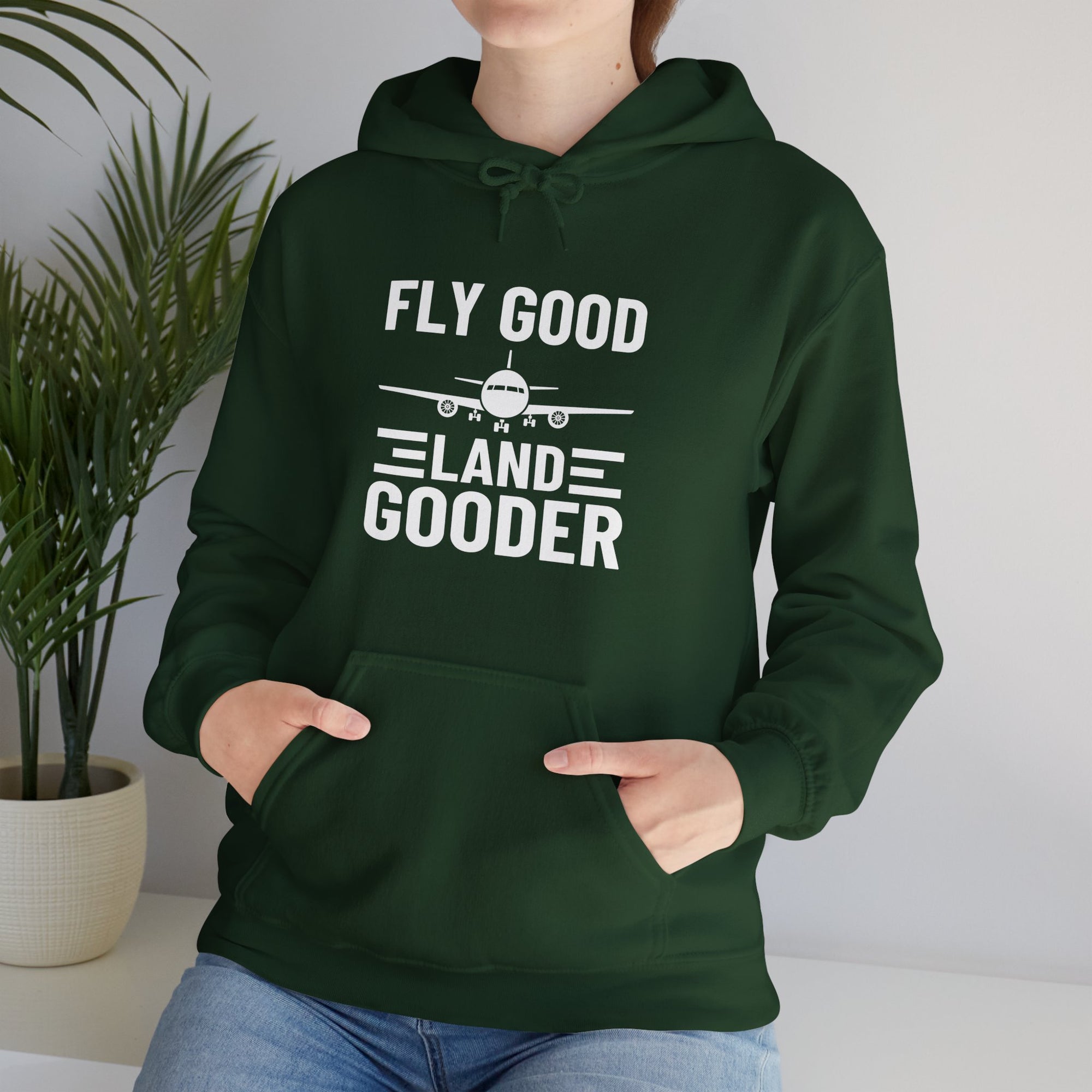 Fly Good Land Gooder  - Pullover Hoodie