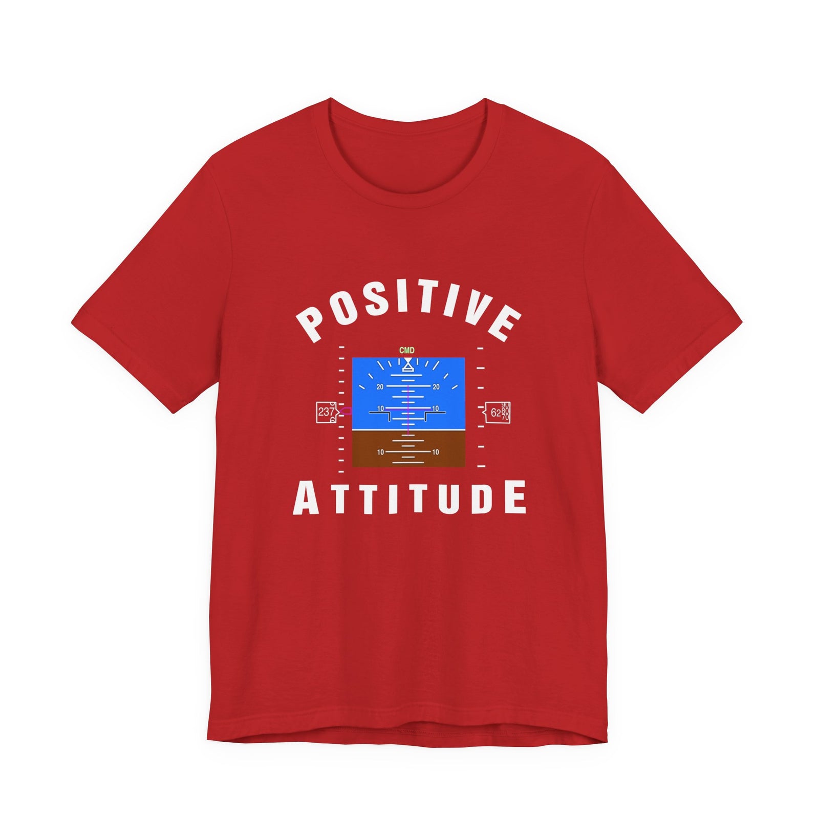 Positive Attitude Unisex Jersey Tee - Perfect for Aviation Enthusiasts