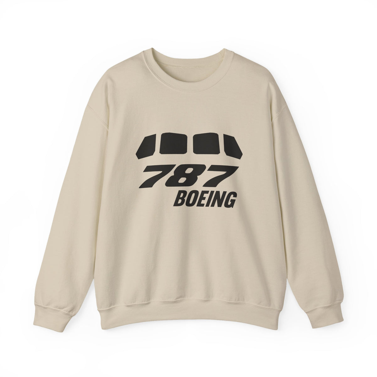 Boeing 787 Windshield Crewneck Sweatshirt - Travel Inspiring Cozy Apparel